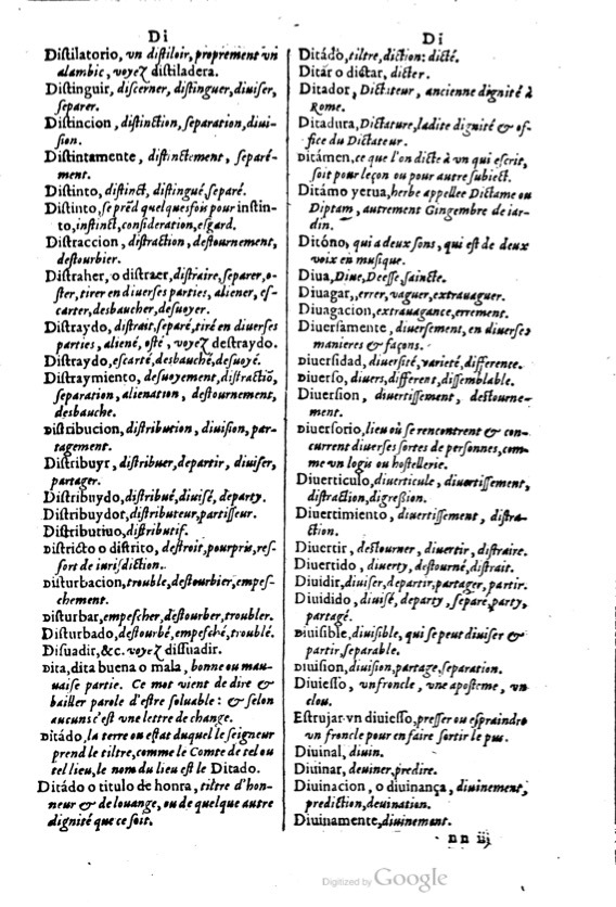 1621 - Adrian Tiffaine - Trésor des deux langues espagnole et française - BM Lyon