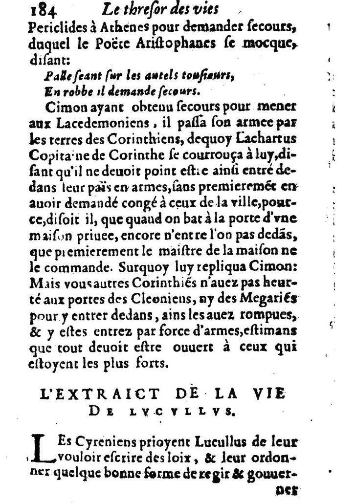 1611 - Pierre Rigaud - Trésor des vies de Plutarque - BM Lyon