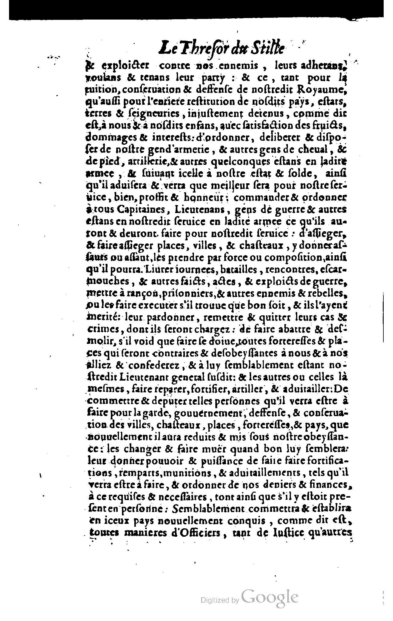1614 - Jean Richer - Trésor du nouveau style et protocole de la chancellerie de France - BSB Munich