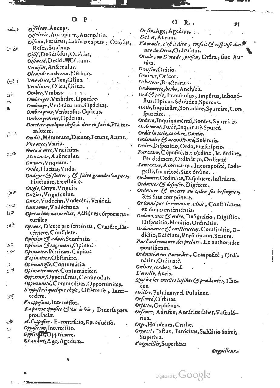 1564 - Henri Hylaire et Louis Cloquemin - Trésor des mots et traits français - BSB Munich