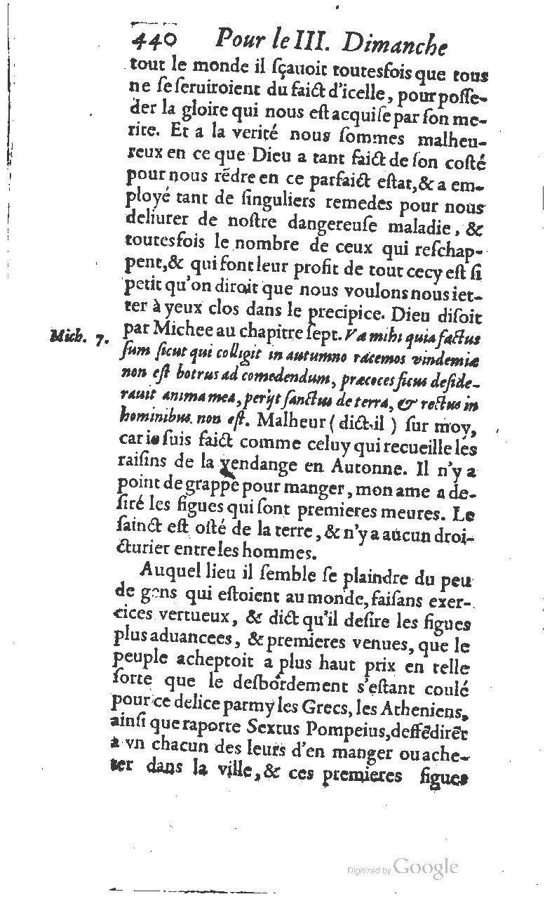 1607 - Nicolas Du Fossé - Trésor quadragésimal - T 01 - BM Lyon