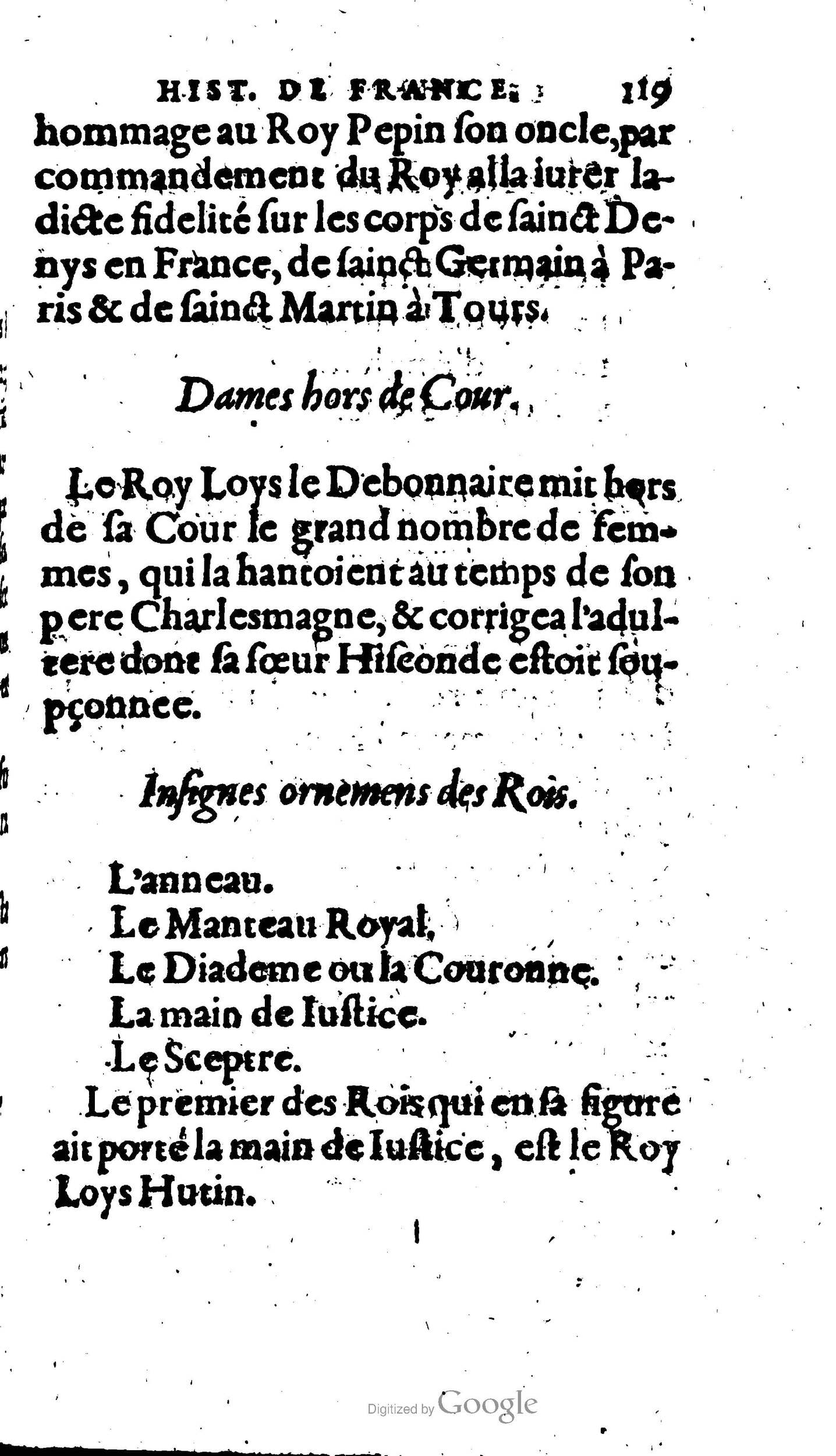 1604 - Galiot Corrozet - Trésor des histoires de France - BnF Arsenal