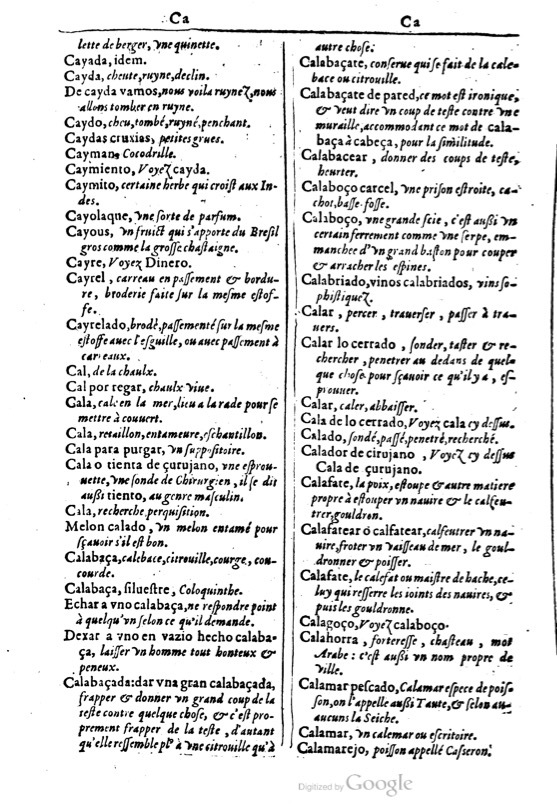 1616 - Veuve Marc Orry - Trésor des deux langues espagnole et française (Première et Seconde parties) - BM Lyon