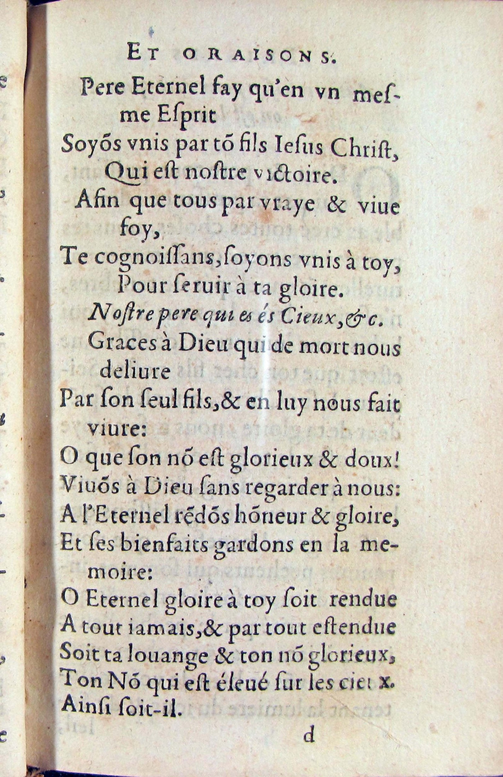 1572 - Antoine Certia - Trésor des prières, oraisons et instructions chrétiennes - Nîmes