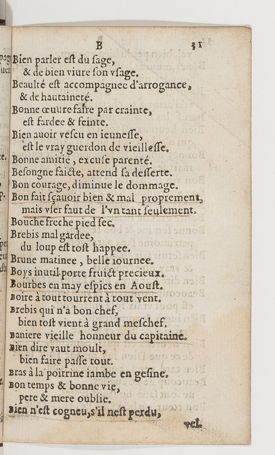 1577 - Jean d’Ogerolles - Trésor de sentences dorées - BnF Arsenal