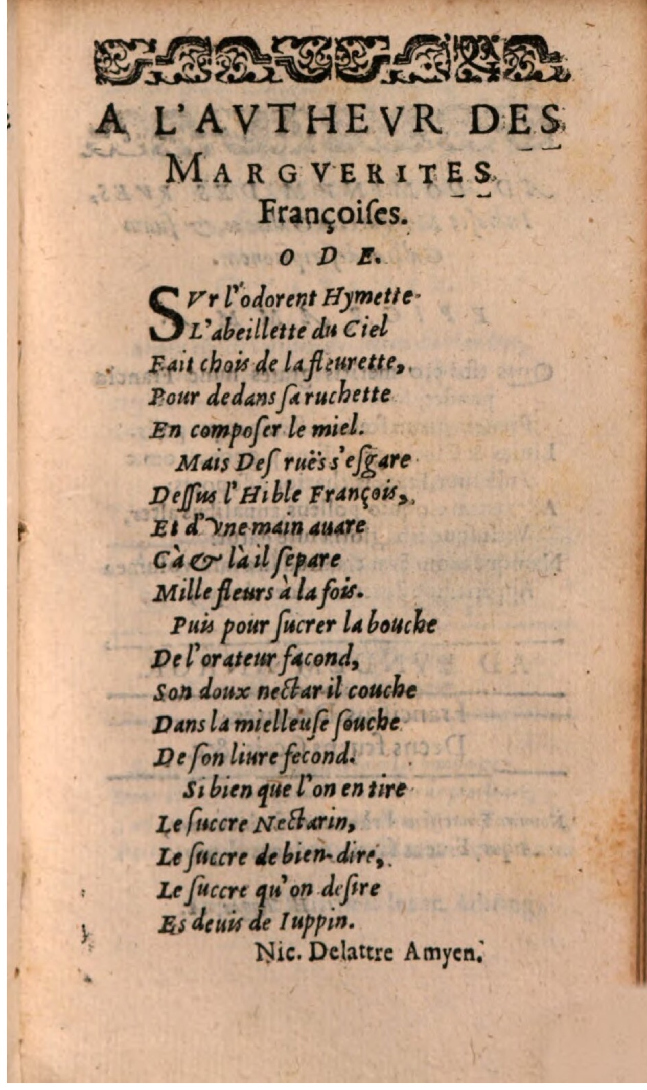 1608 - Théodore Reinsart - Les Marguerites françaises ou Trésor des Fleurs du bien-dire - BSB Munich 1608 - Théodore Reinsart - Les Marguerites françaises ou Trésor des Fleurs du bien-dire - BSB Munich
