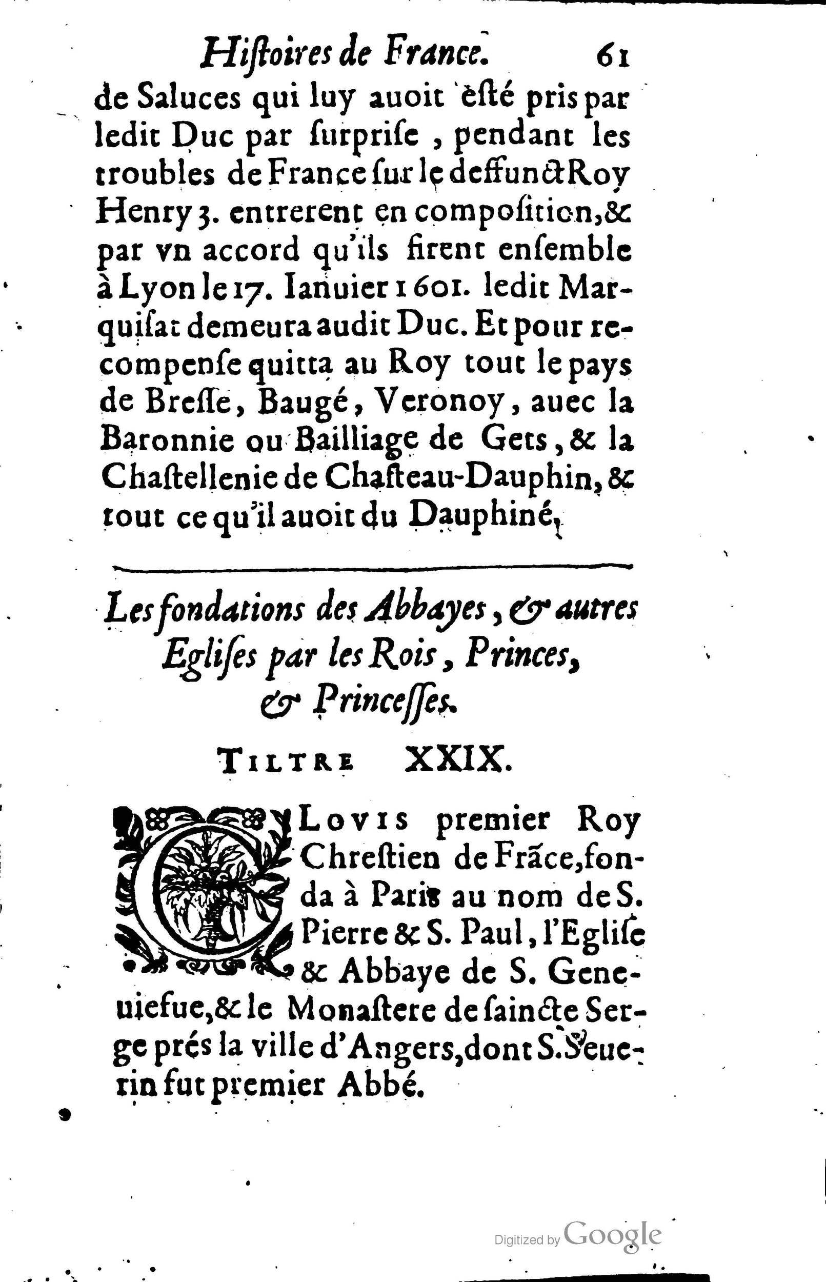 1619 - Jean Corrozet - Trésor des histoires de France - BSB Munich