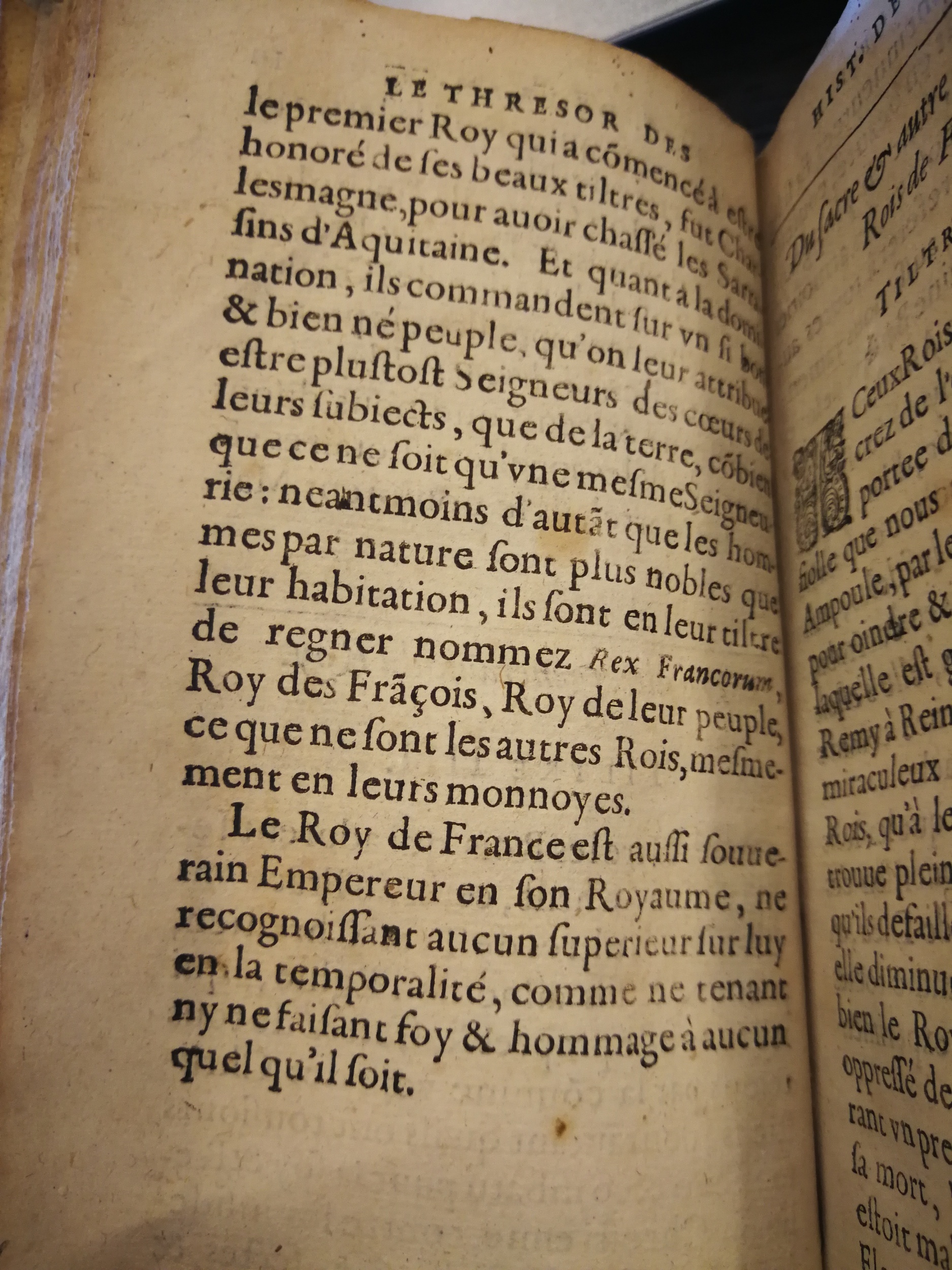 1604 - Galiot Corrozet - Trésor des histoires de France - BNC Florence