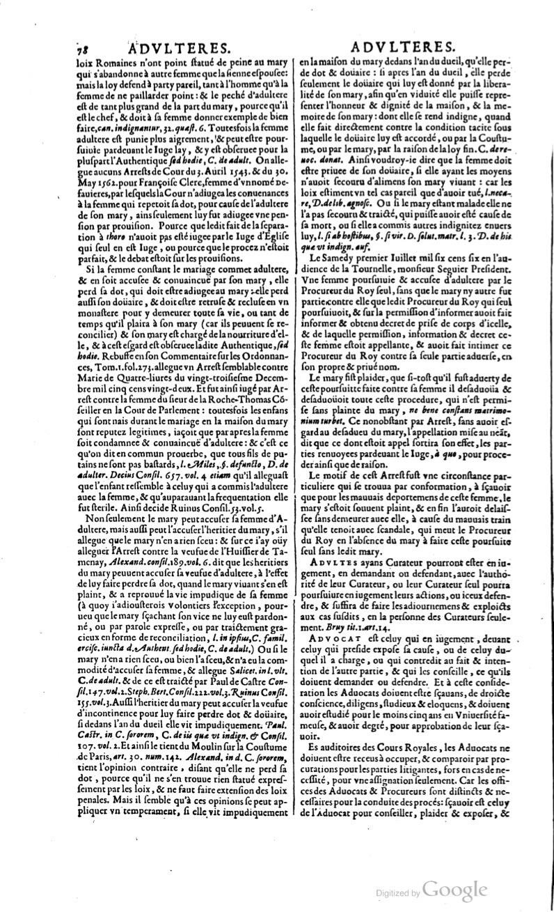 1629 - Veuve Nicolas Buon - Trésor du droit français (21754 T. 1) - BM Lyon