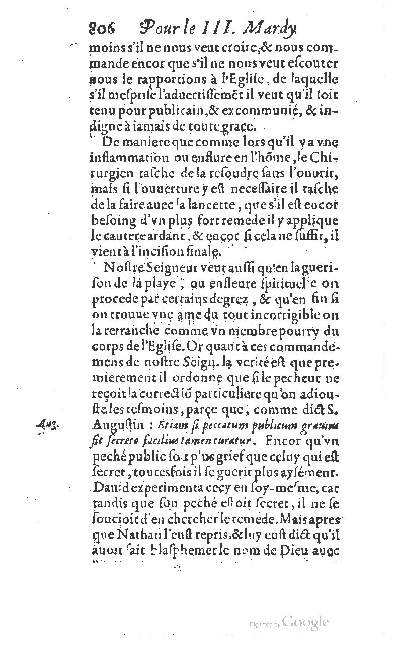 1607 - Nicolas Du Fossé - Trésor quadragésimal - T 01 - BM Lyon