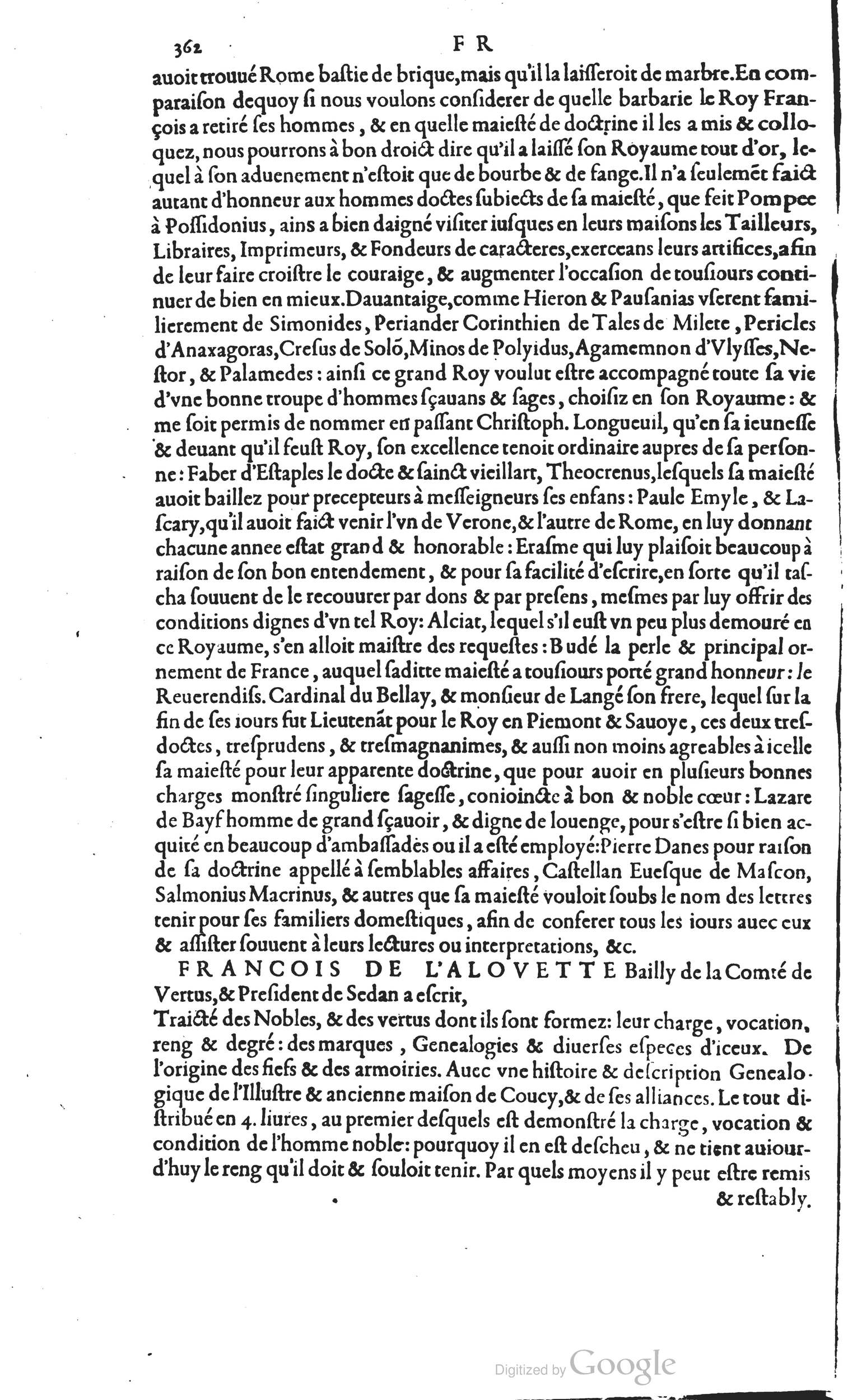 1585 - Barthélemy Honorat - Bibliothèques françaises - BSB Munich