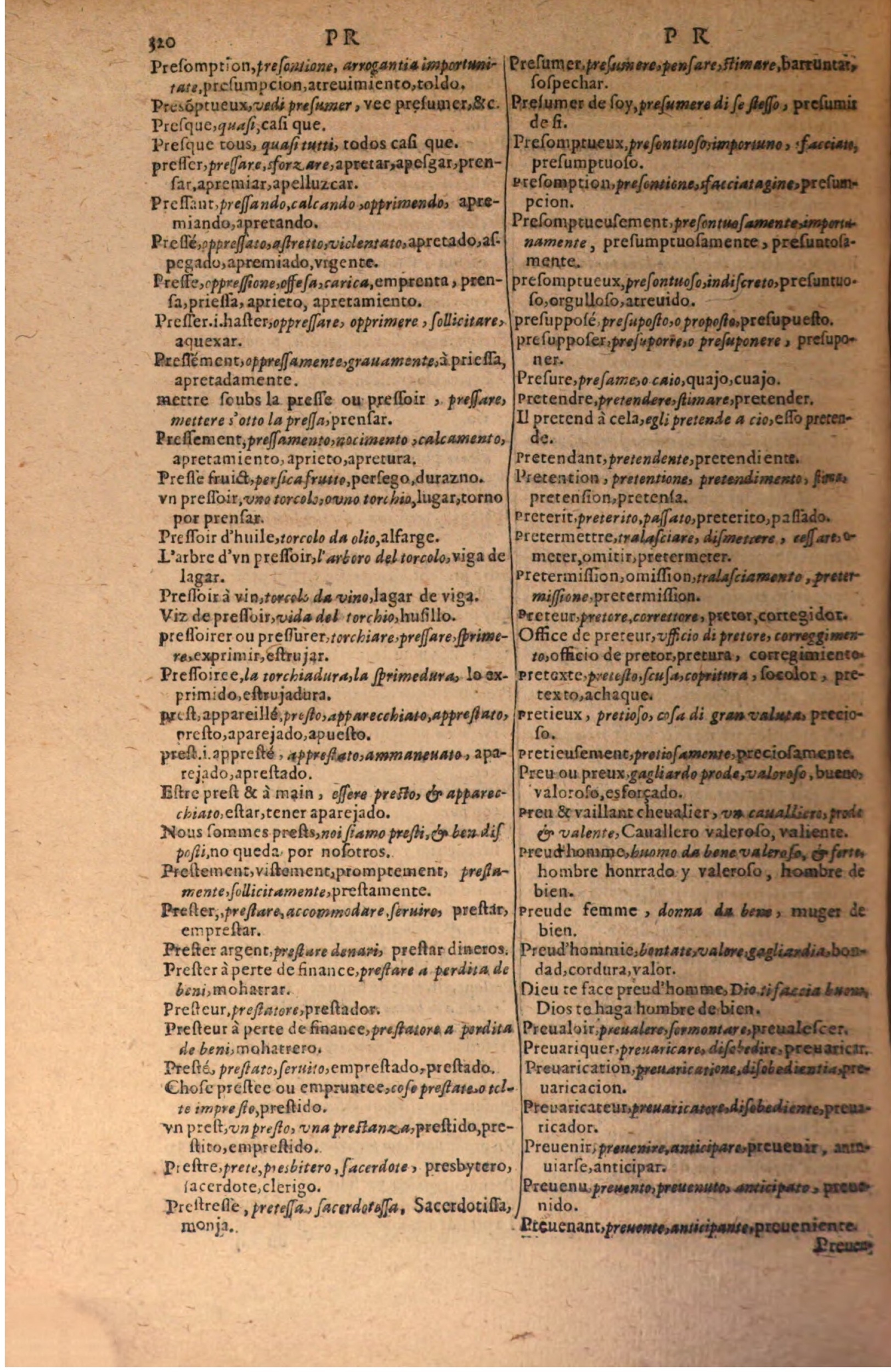 1616 - Pierre de la Rovière - Trésor des trois langues (Seconde partie) - BSB Munich