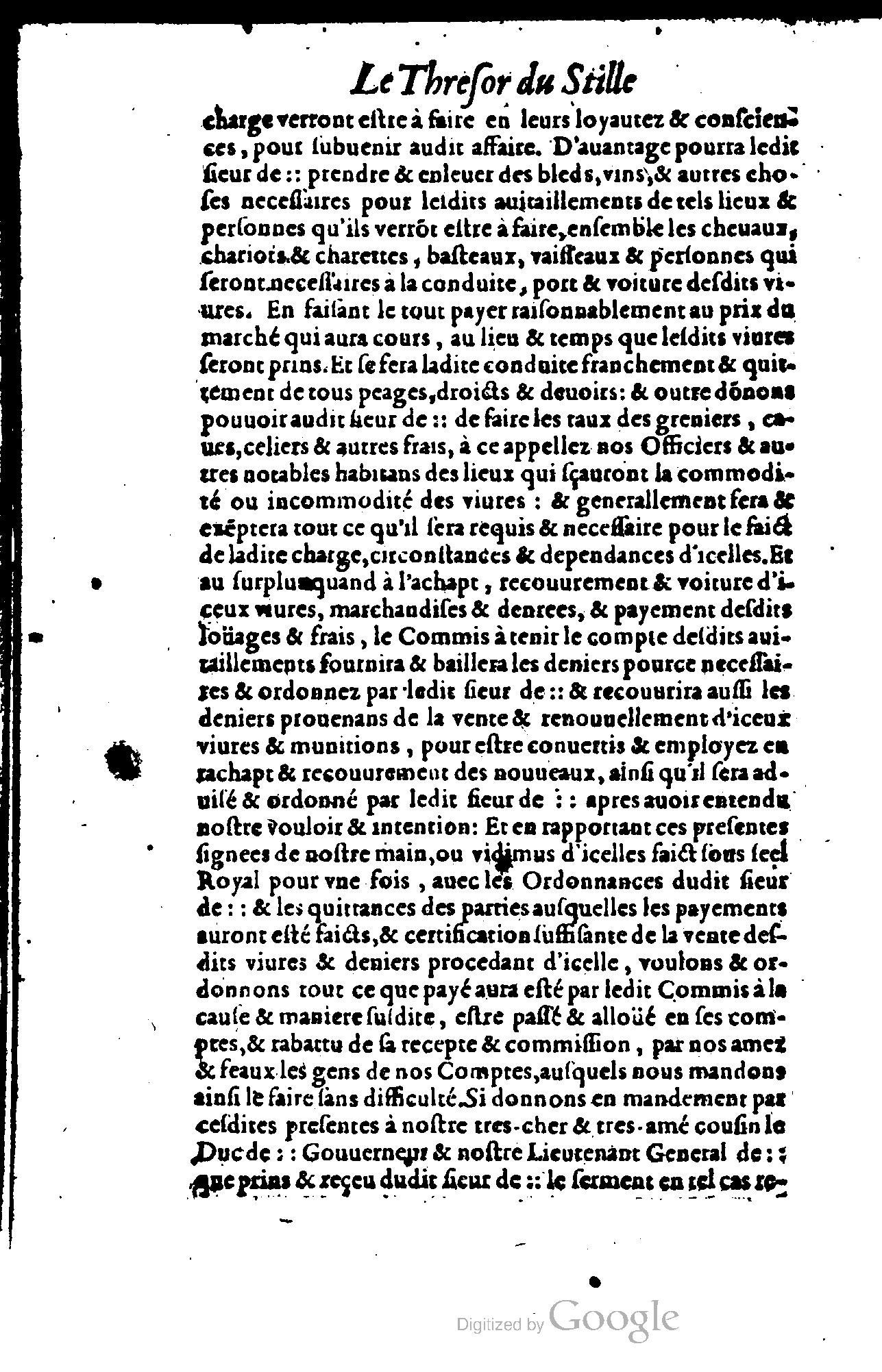 1614 - Jean Richer - Trésor du nouveau style et protocole de la chancellerie de France - BSB Munich