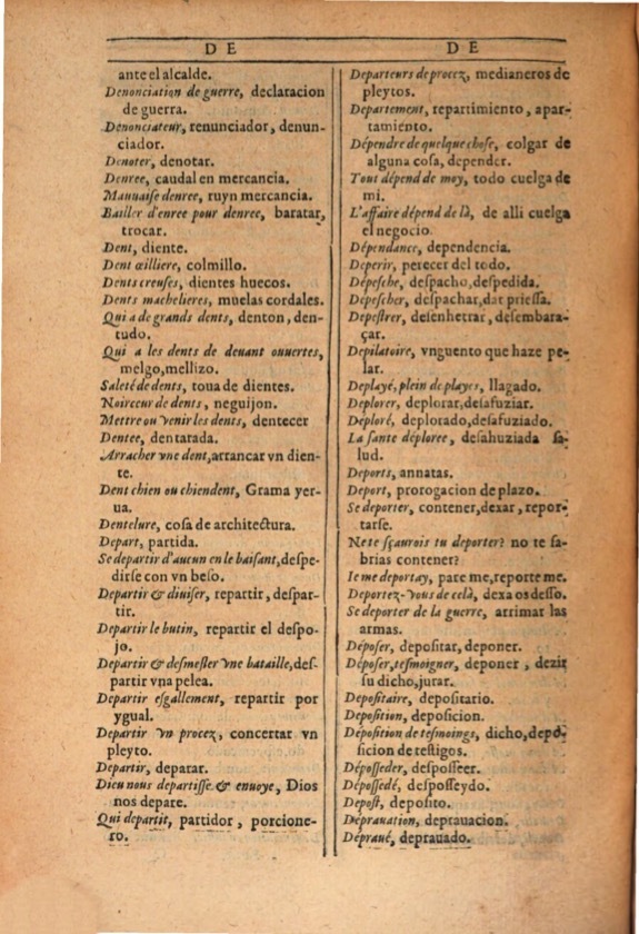 1607 - Marc Orry - Trésor des deux langues espagnole et française (Première et Seconde parties) - ÖNB Wien