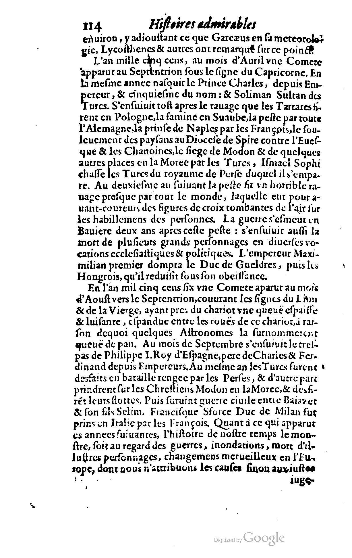 1620 - Samuel Crespin - Trésor d’histoires admirables et mémorables - BCU Lausanne