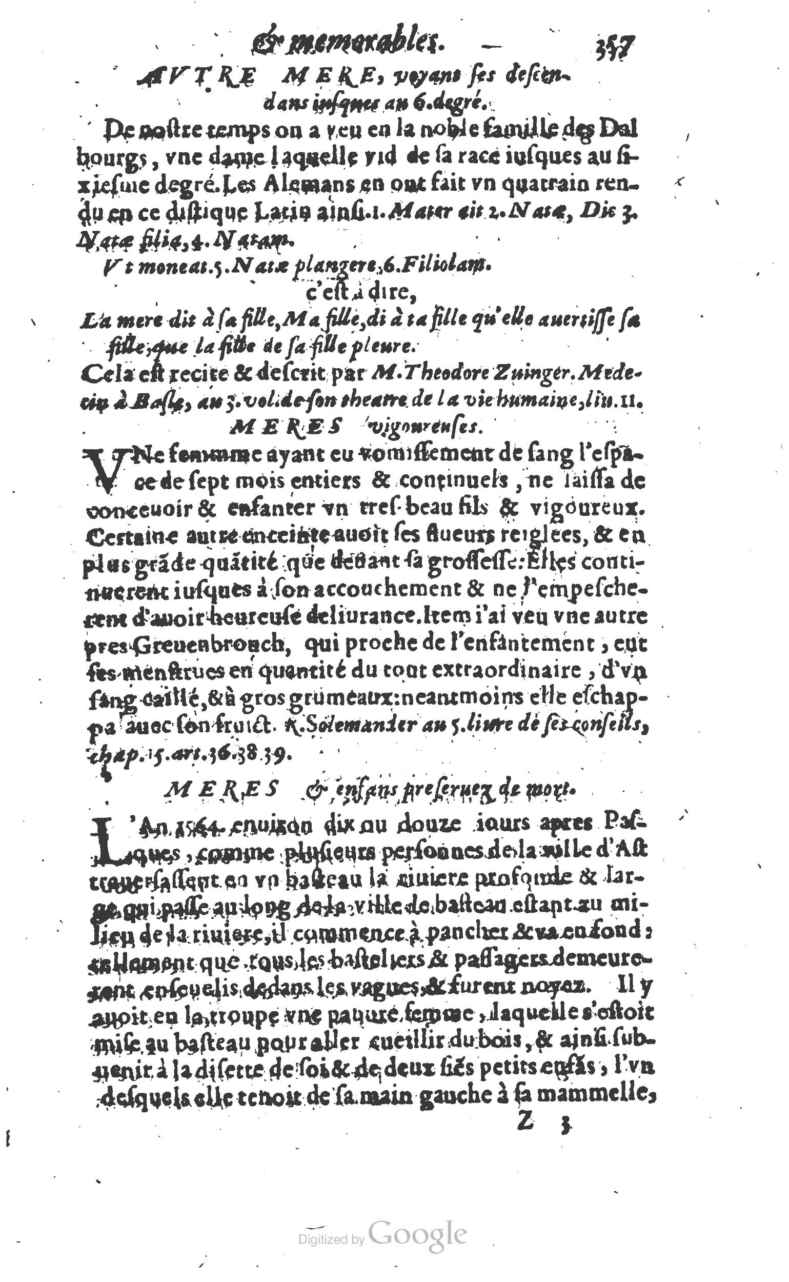 1610 - Paul Marceau - Trésor d’histoires admirables et mémorables - Princeton