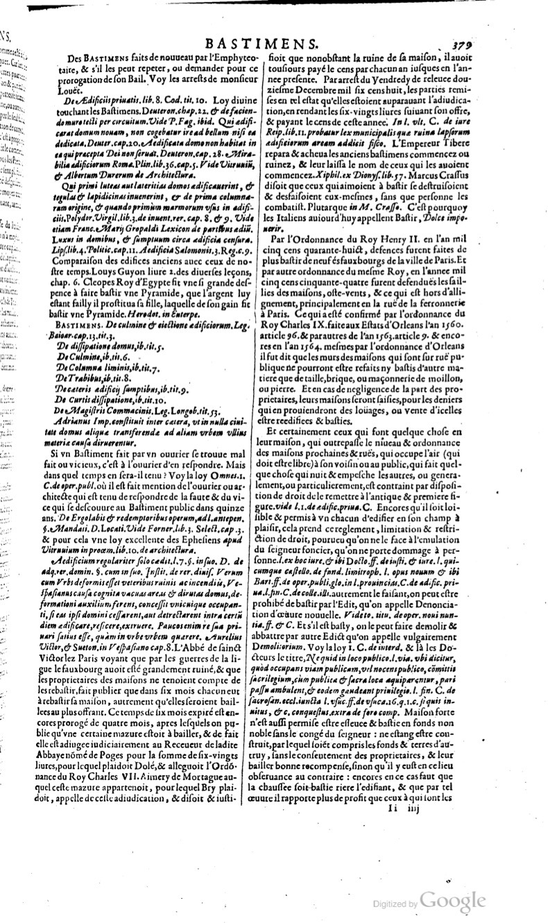 1629 - Veuve Nicolas Buon - Trésor du droit français (29620 T. 1) - BM Lyon