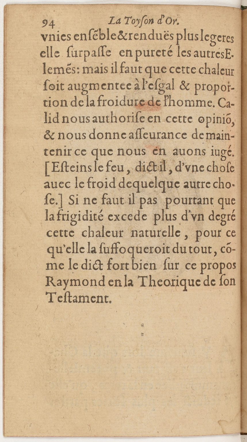 1612 - Charles Sevestre - Toison d’or ou la fleur des Trésors - BnF