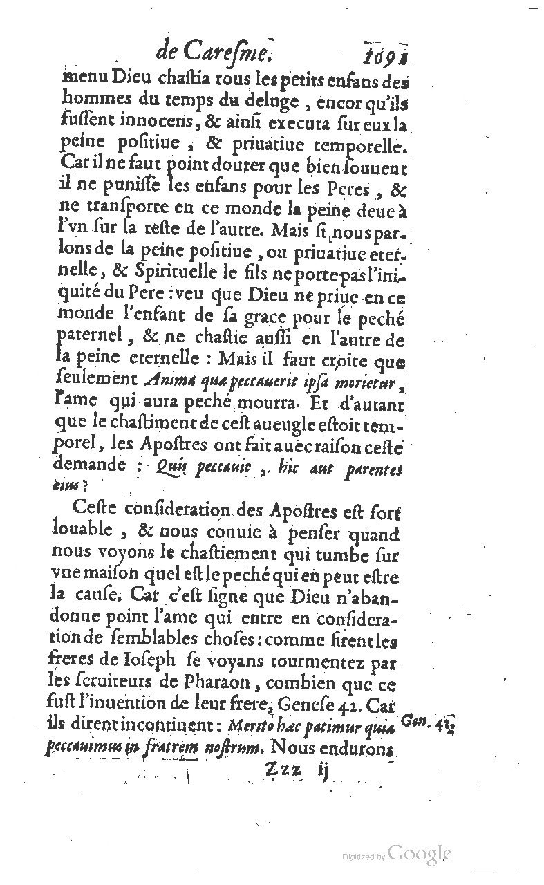 1607 - Nicolas Du Fossé - Trésor quadragésimal - T 01 - BM Lyon