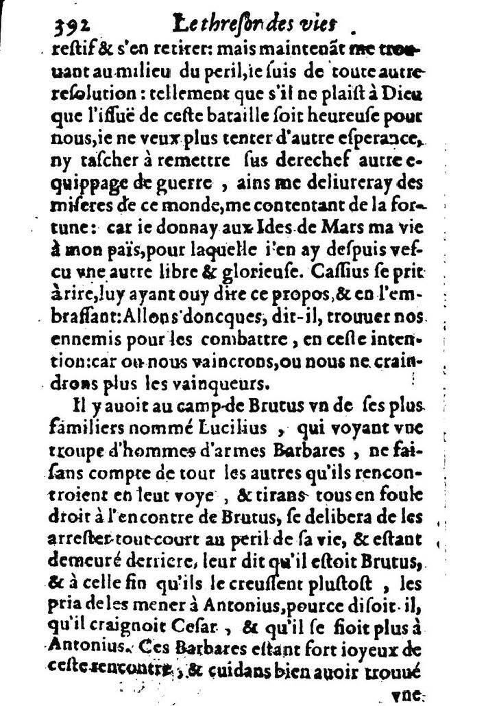 1611 - Pierre Rigaud - Trésor des vies de Plutarque - BM Lyon