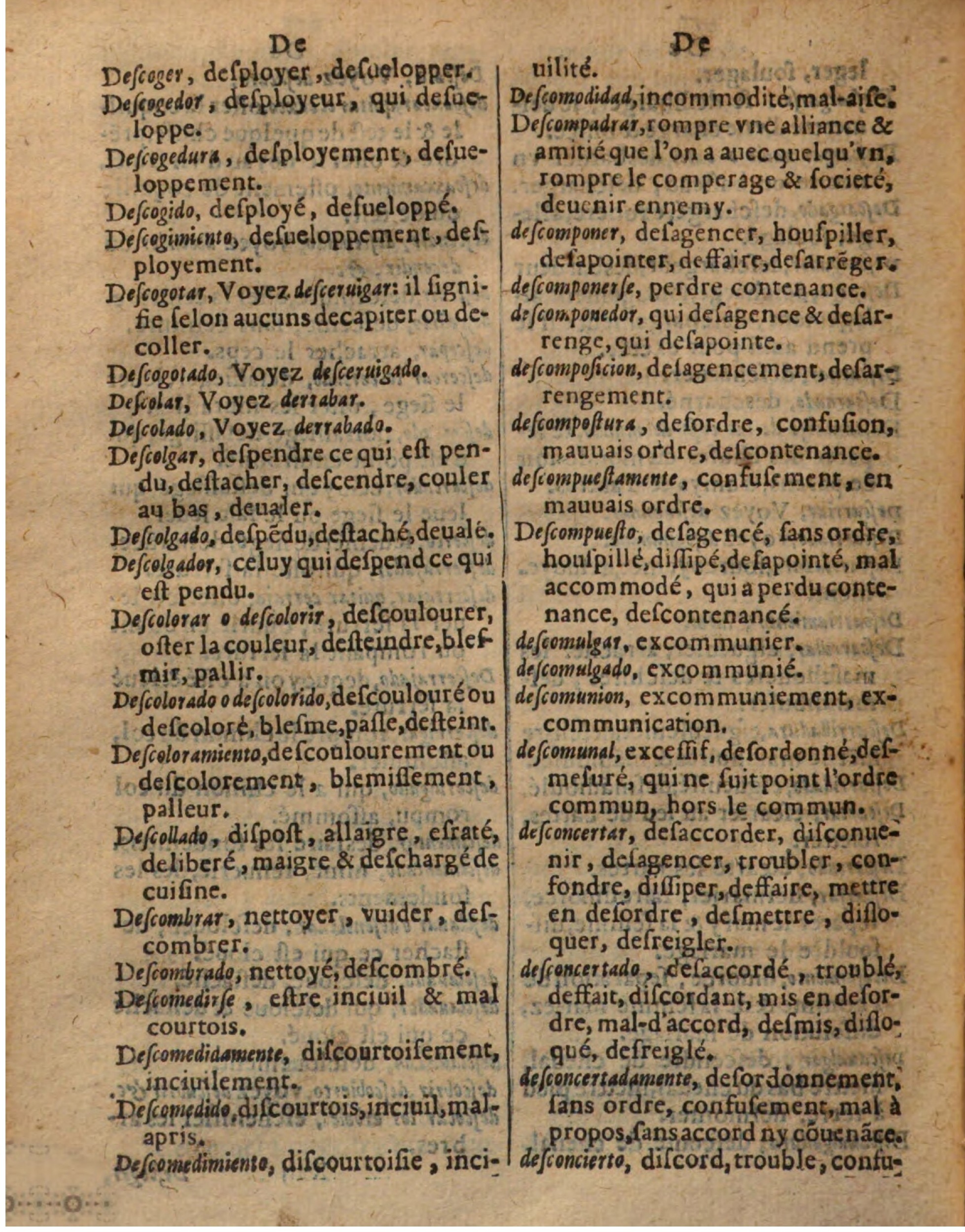 1625 - Hubert Antoine - Trésor des deux langues espagnole et française - Augsbourg