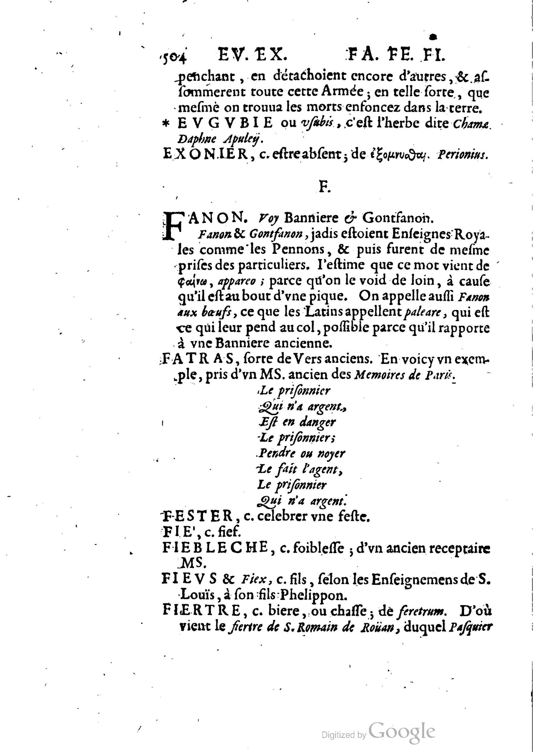 1655 - Augustin Courbé - Trésor de recherches et antiquités gauloises et françaises - BM Lyon