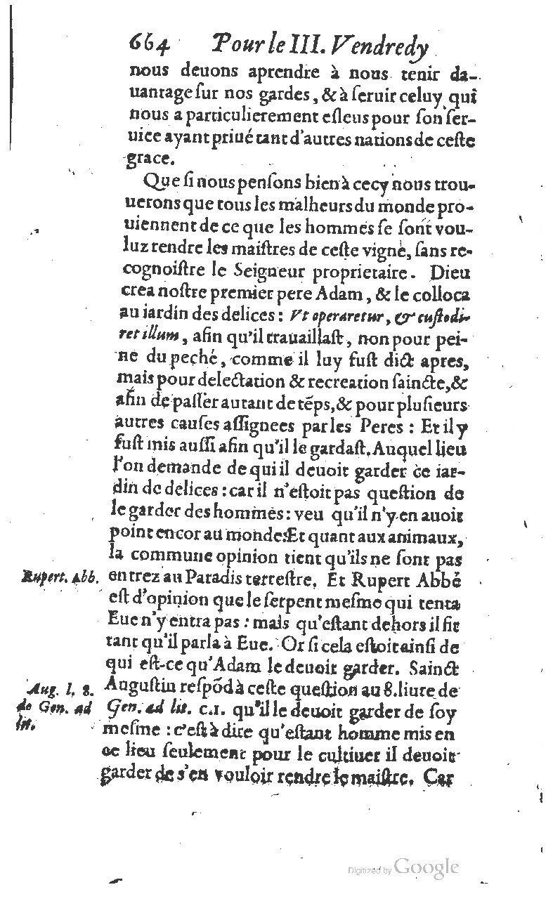 1607 - Nicolas Du Fossé - Trésor quadragésimal - T 01 - BM Lyon