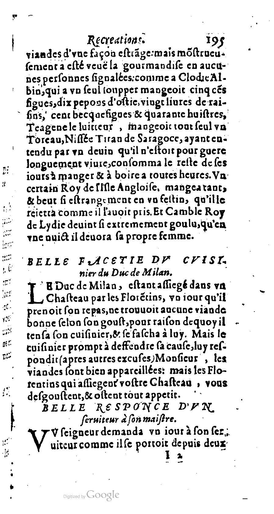 1611 - Romain de Beauvais - Trésor des récréations - BM Lyon 1611 - Romain de Beauvais - Trésor des récréations - BM Lyon