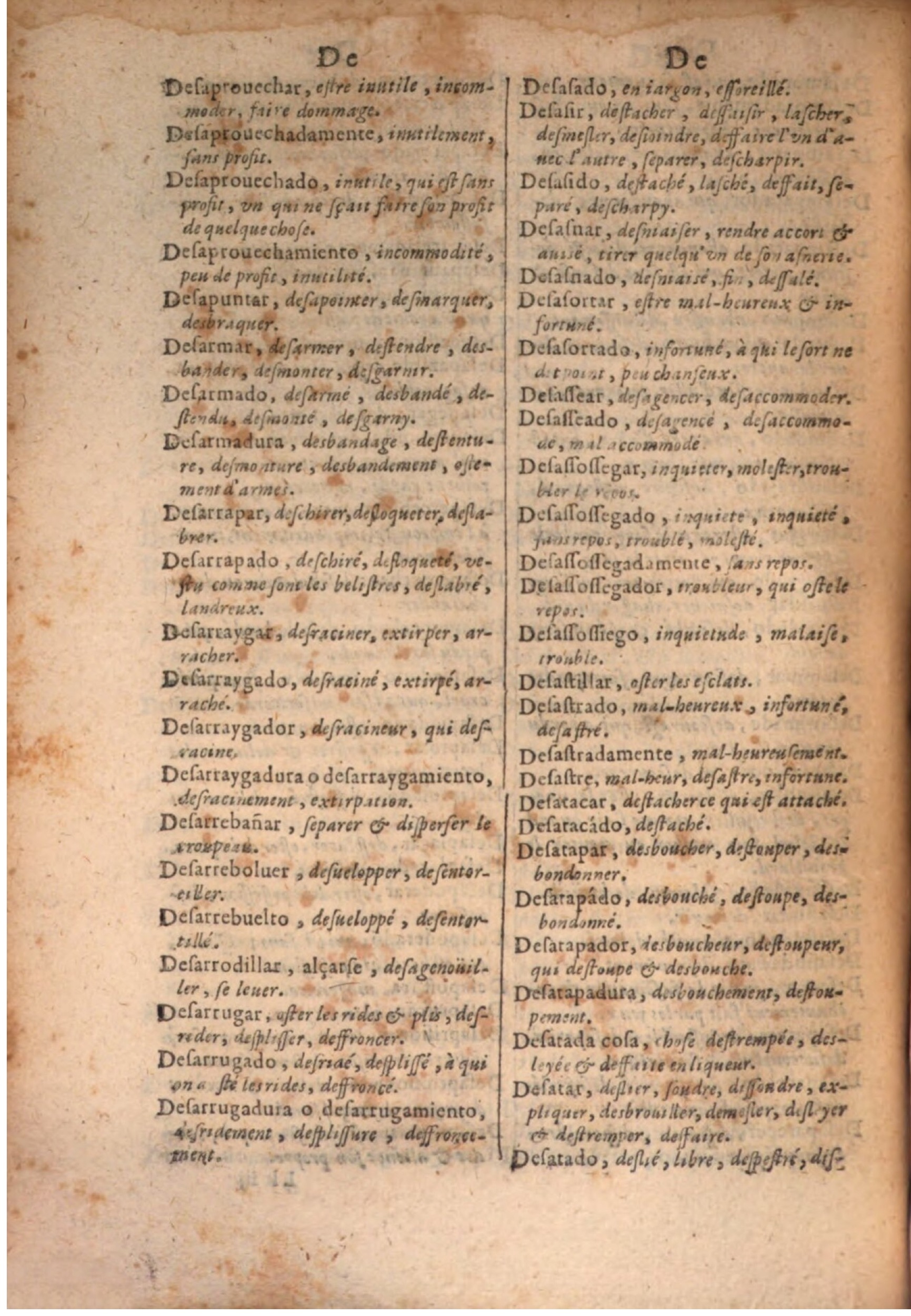 1645 - A. de Sommaville et A. Courbé - Trésor des deux langues espagnole et française - BSB Munich 1645 - A. de Sommaville et A. Courbé - Trésor des deux langues espagnole et française - BSB Munich