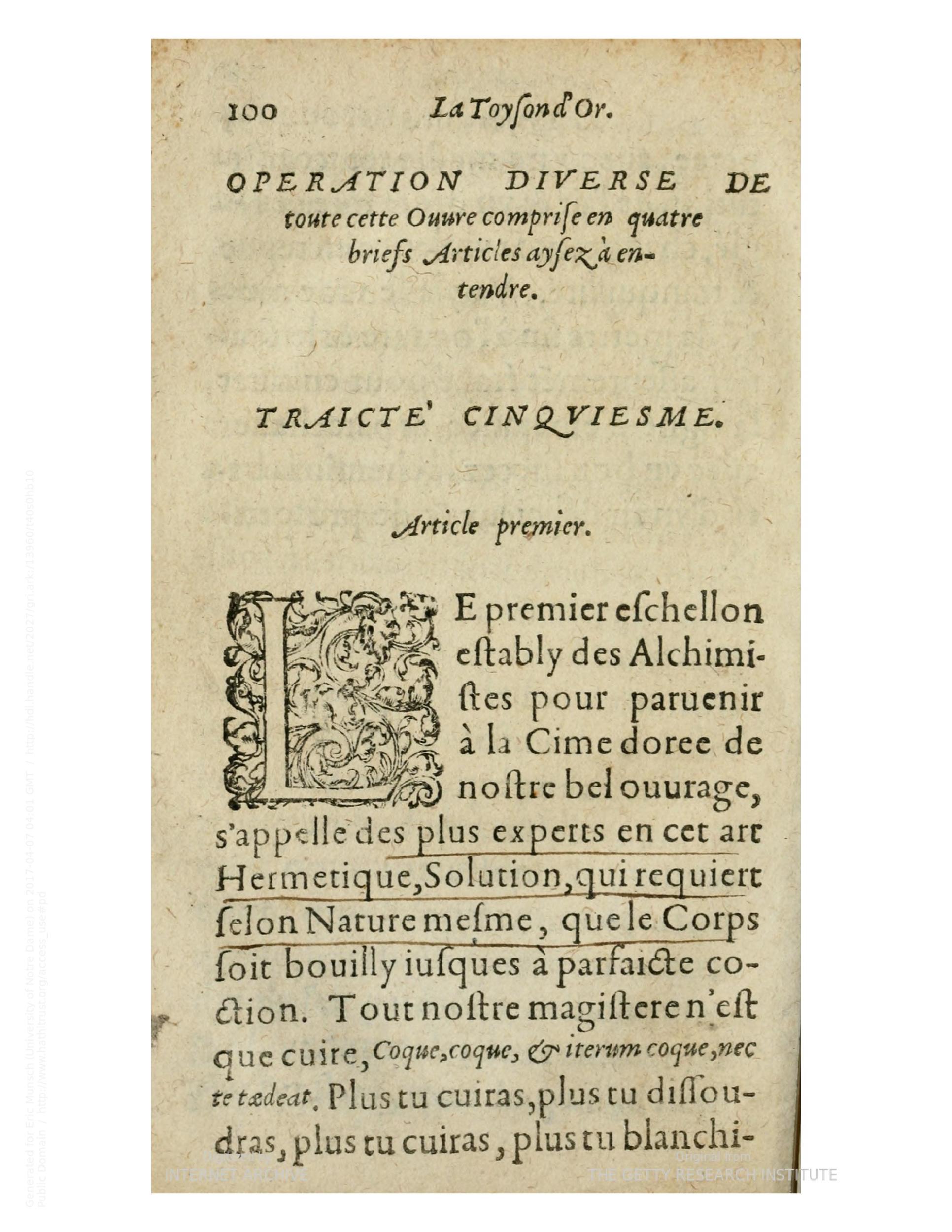 1612 - Charles Sevestre - Toison d’or ou la fleur des trésors - Getty Research Institute