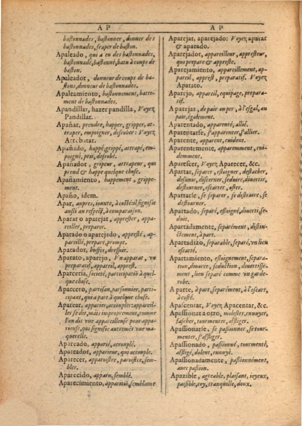 1607 - Marc Orry - Trésor des deux langues espagnole et française (Première et Seconde parties) - ÖNB Wien