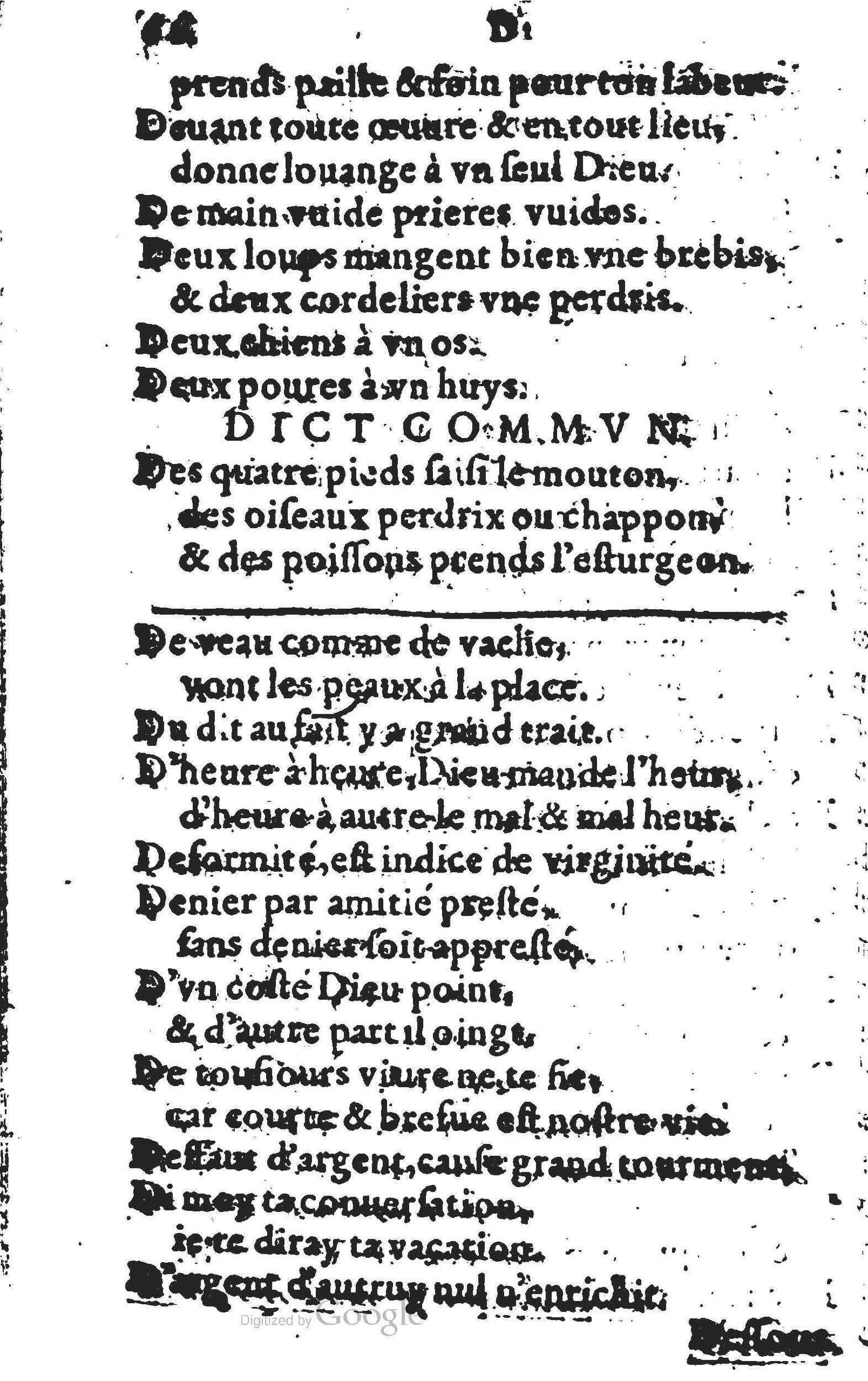 1578 - Nicolas Lescuyer - Trésor des sentences dorées - UGent