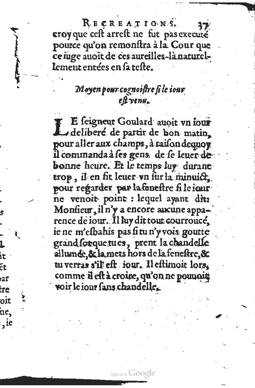1627 - Jean Delamare - Trésor des récréations - BSB Munich