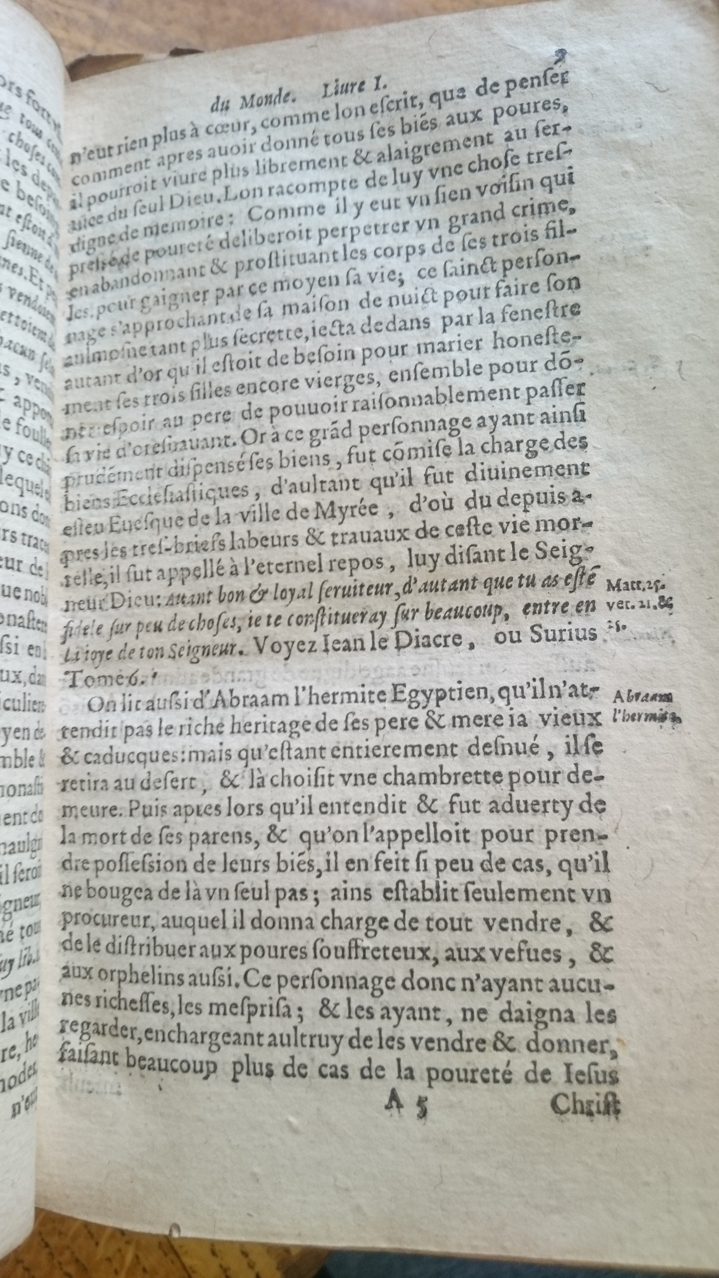 1599 - Balthazar Bellère - Trésor des faits et dits mémorables des hommes saints et illustres - Douai Quincy