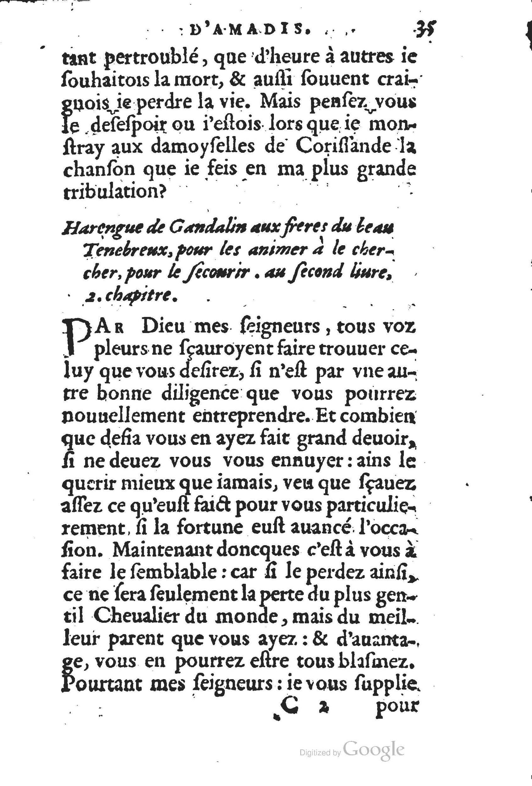 1560 - Jean d’Ogerolles et Gabriel Cotier Lyon - Trésor des Amadis - BSB Munich