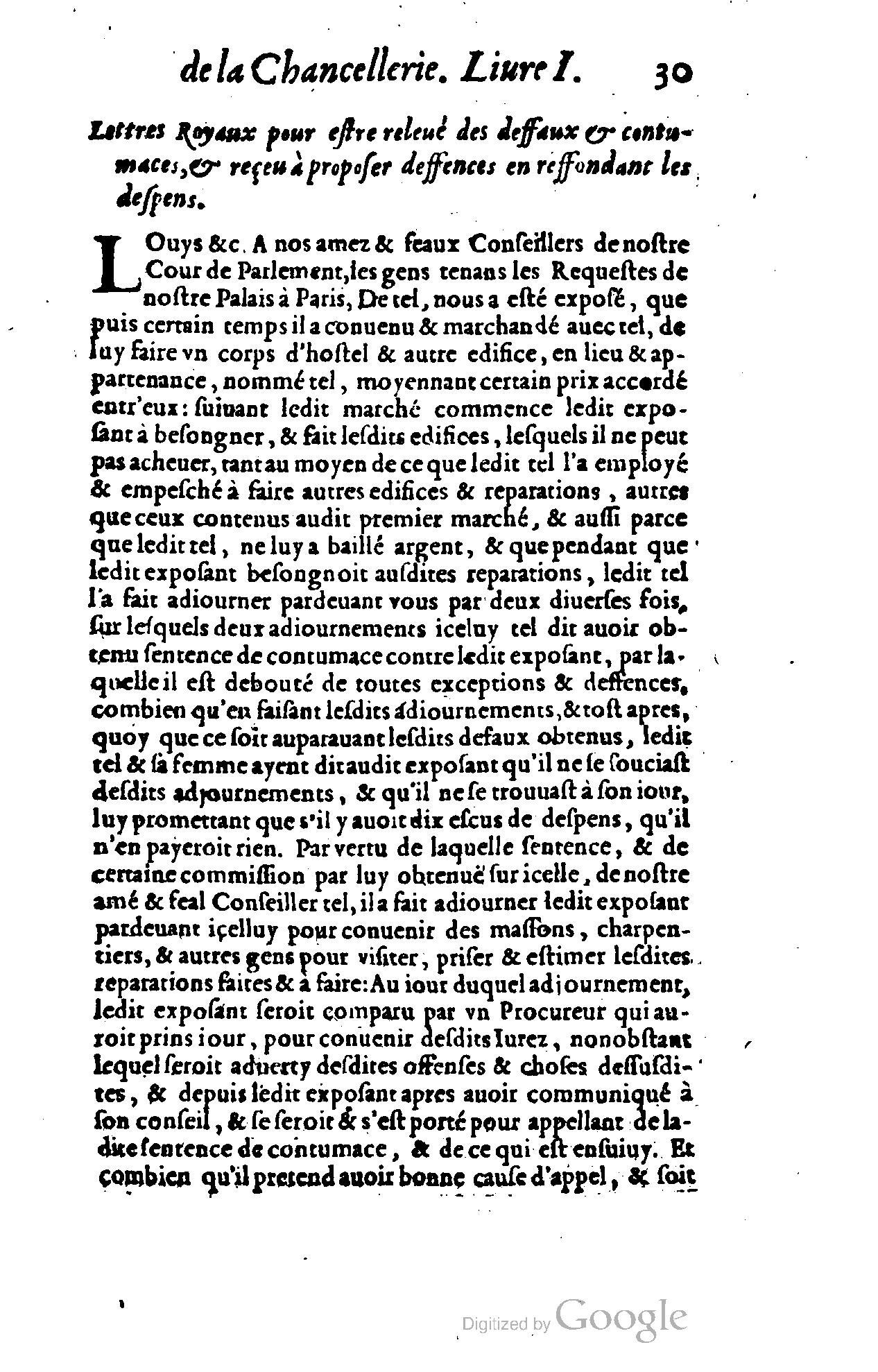 1614 - Jean Richer - Trésor du nouveau style et protocole de la chancellerie de France - BSB Munich