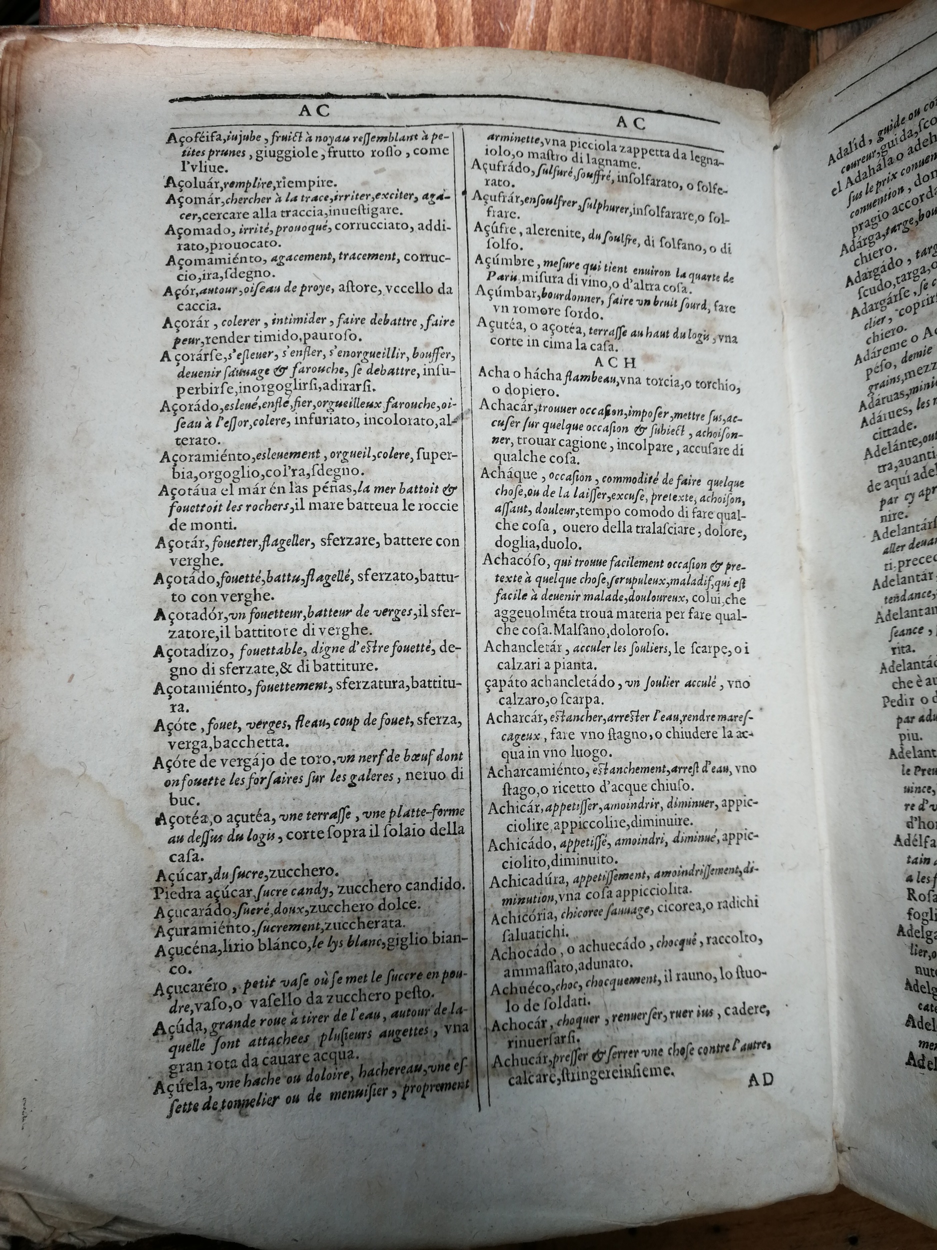 1609 - Philippe Albert et Alexandre Pernet - Trésor des trois langues française, italienne et espagnole (Première partie) - Venezia Marciana