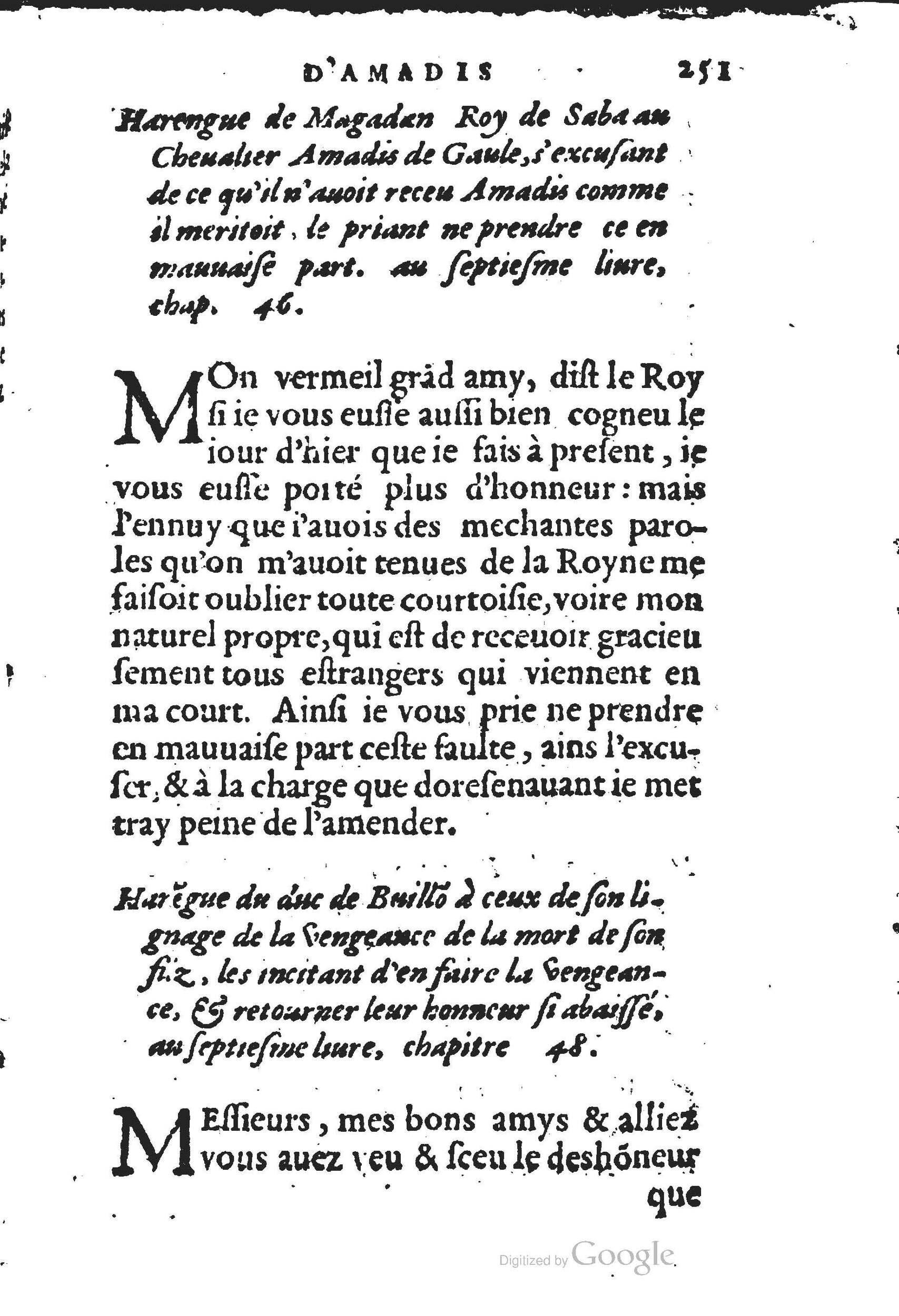 1560 - Jean d’Ogerolles et Gabriel Cotier Lyon - Trésor des Amadis - BSB Munich