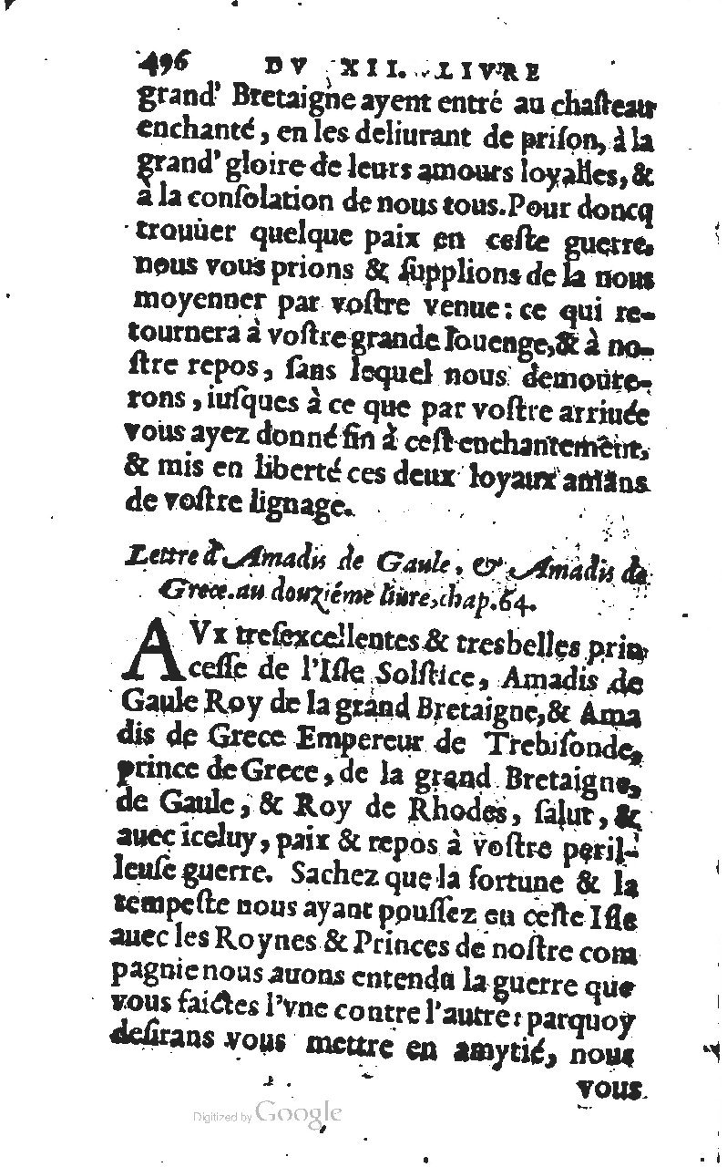 1567 - Jean Pygot - Trésor des Amadis - BM Lyon 1567 - Jean Pygot - Trésor des Amadis - BM Lyon