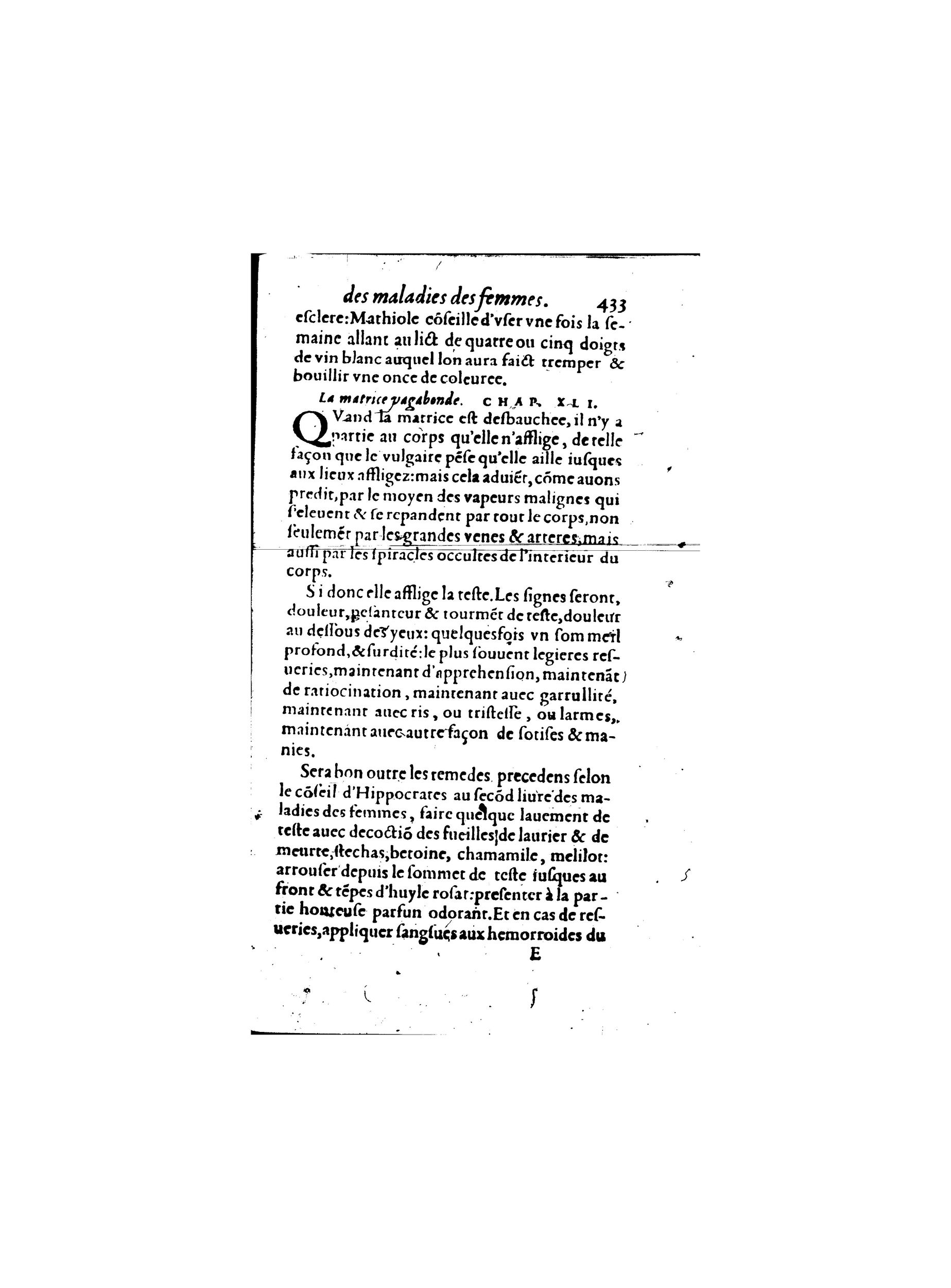 1587 - Jacques du Puis - Trésor des remèdes secrets pour les maladies des femmes - BnF