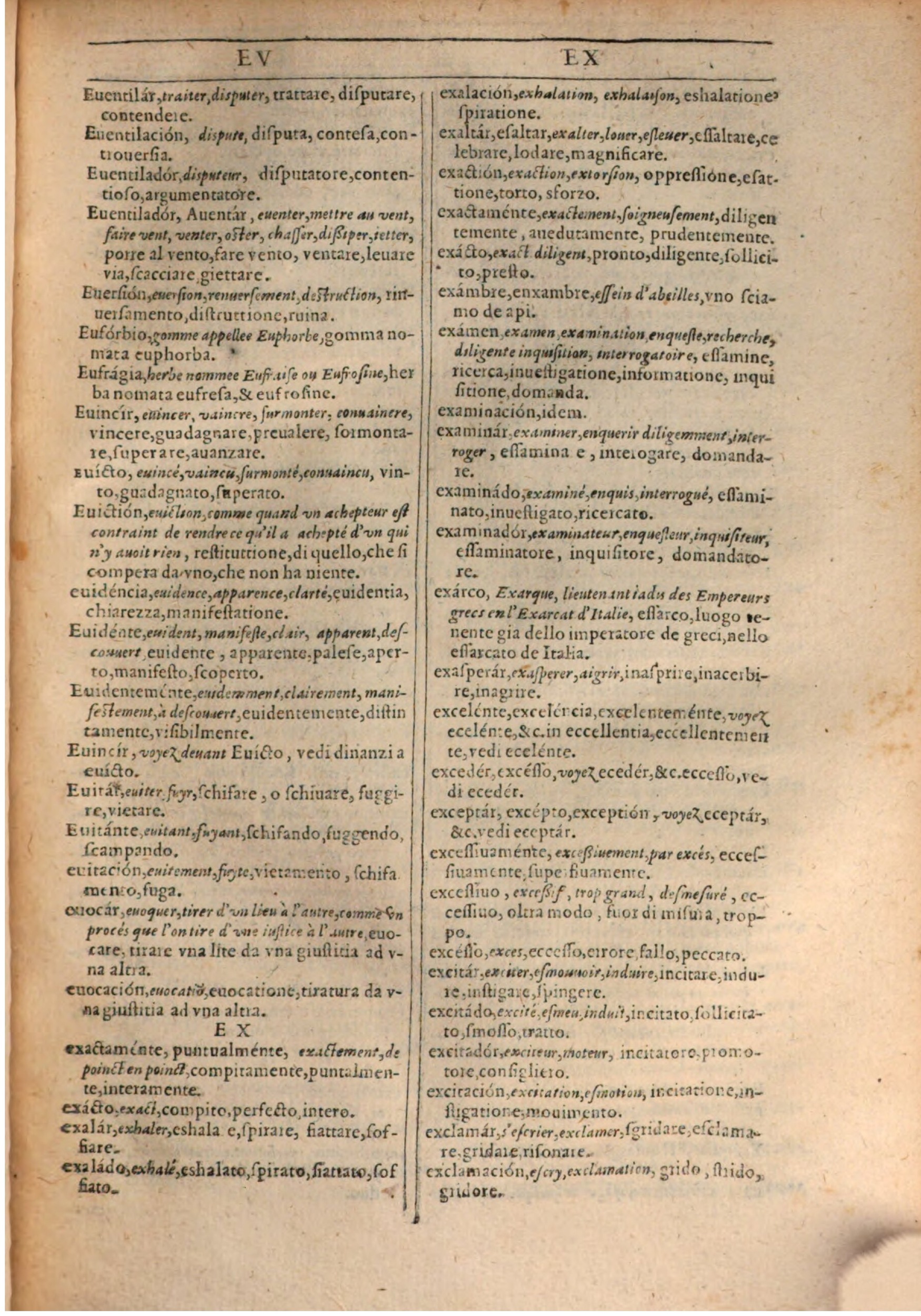 1609 - Philippe Albert et Alexandre Pernet - Trésor des trois langues française, italienne et espagnole (Première partie) - BSB Munich 1609 - Philippe Albert et Alexandre Pernet - Trésor des trois langues française, italienne et espagnole (Première partie) - BSB Munich