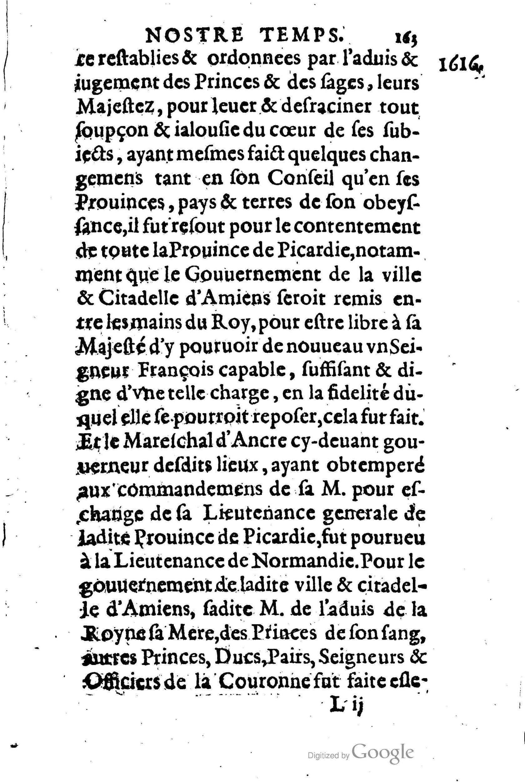 1623 - Joseph Bouillerot - Trésor de l’histoire générale de notre temps - BM Lyon