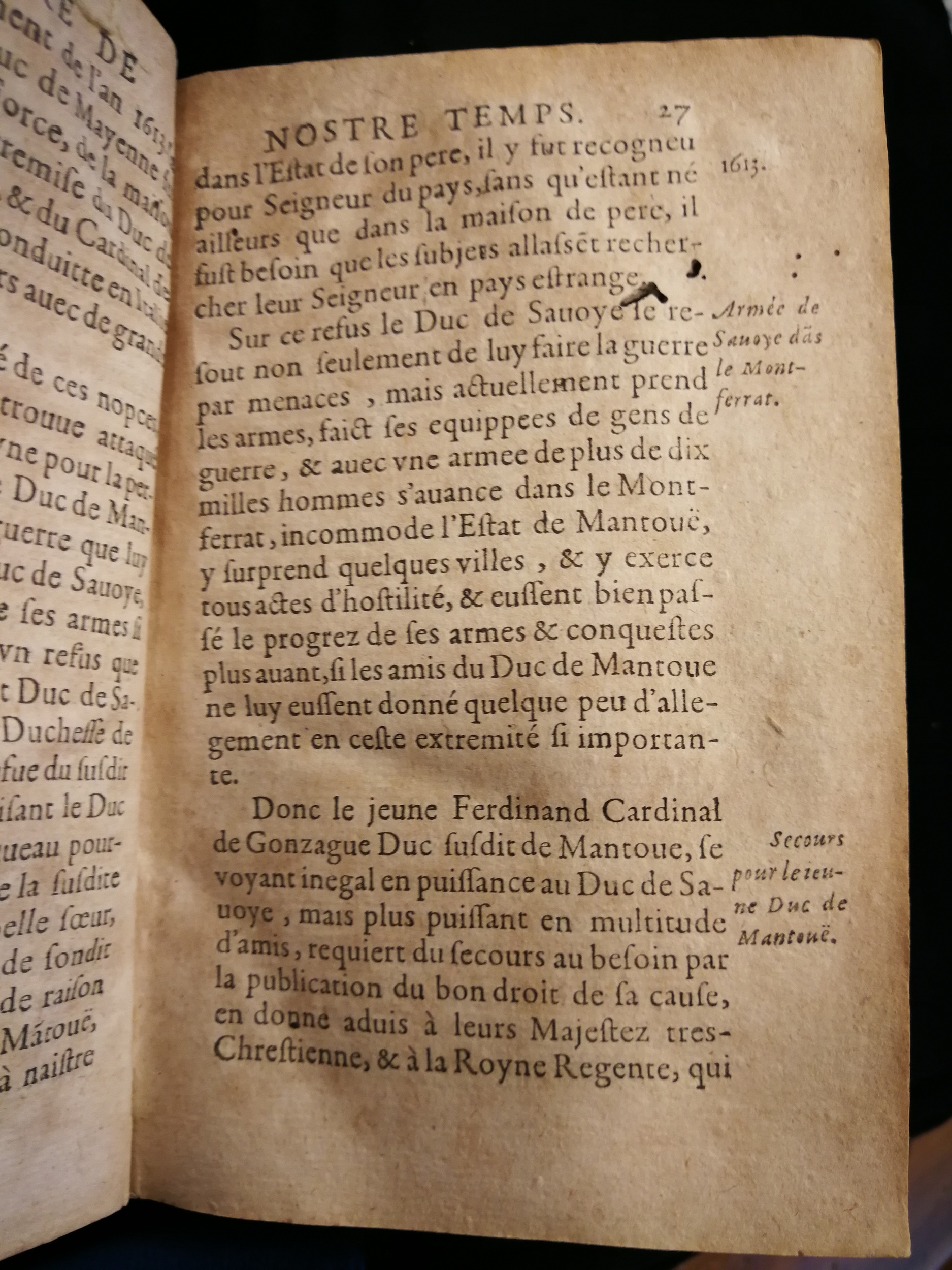 1626 - Joseph Bouillerot - Trésor de l’histoire générale de notre temps - Les Méjanes, Aix-en-Provence