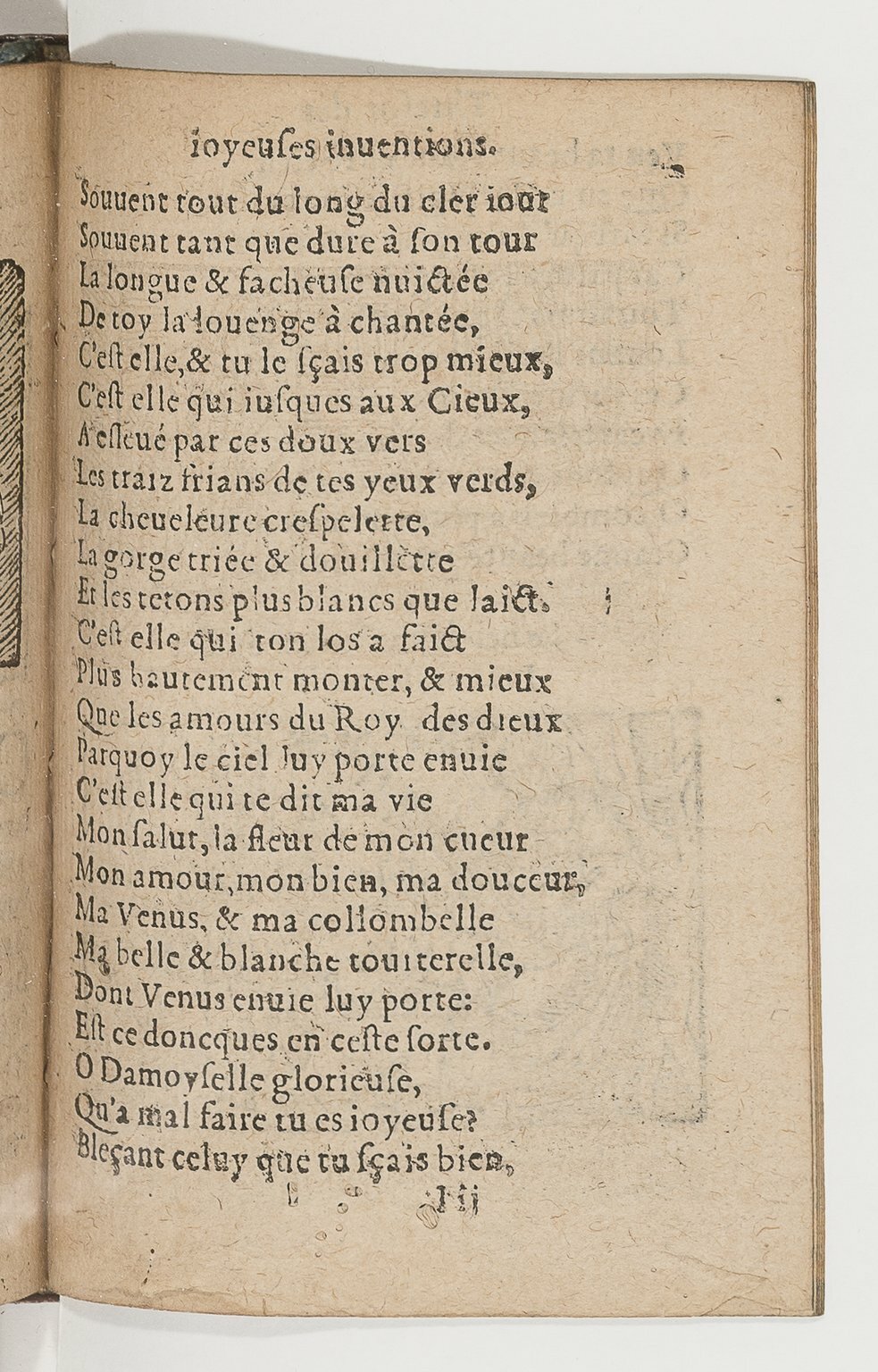 1568c. - Veuve Jean Bonfons - Trésor des joyeuses inventions du parangon de poésies - BnF Arsenal