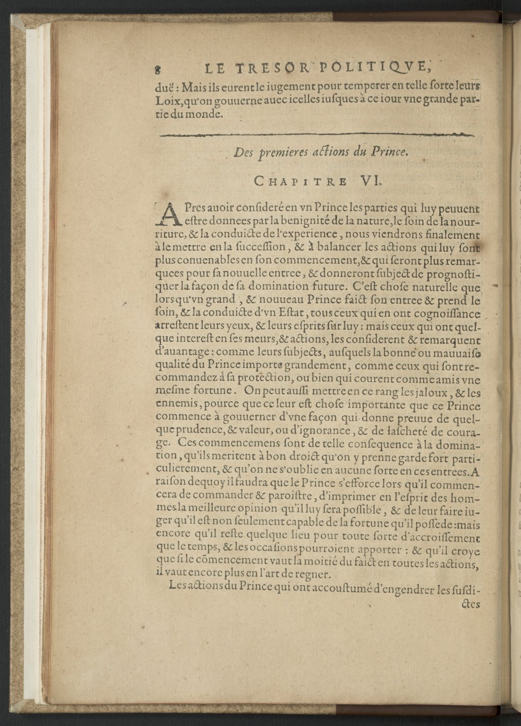 1608 - Nicolas Du Fossé - Trésor politique - BnF Tolbiac