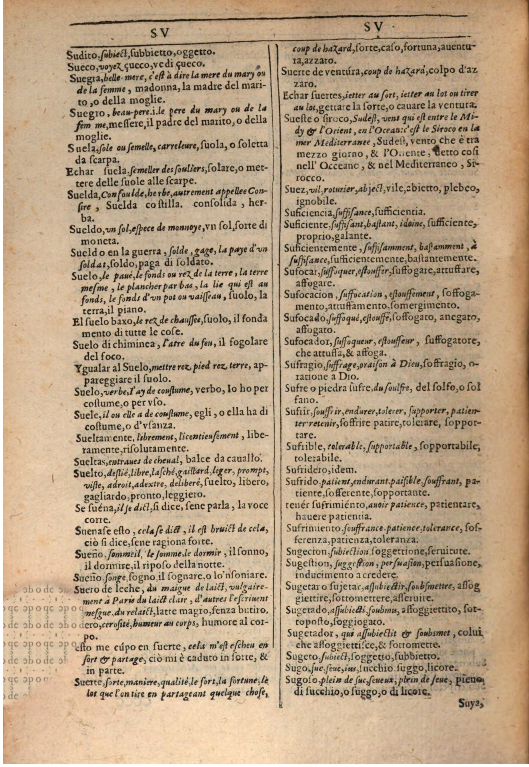 1609 - Philippe Albert et Alexandre Pernet - Trésor des trois langues française, italienne et espagnole (Première partie) - BSB Munich