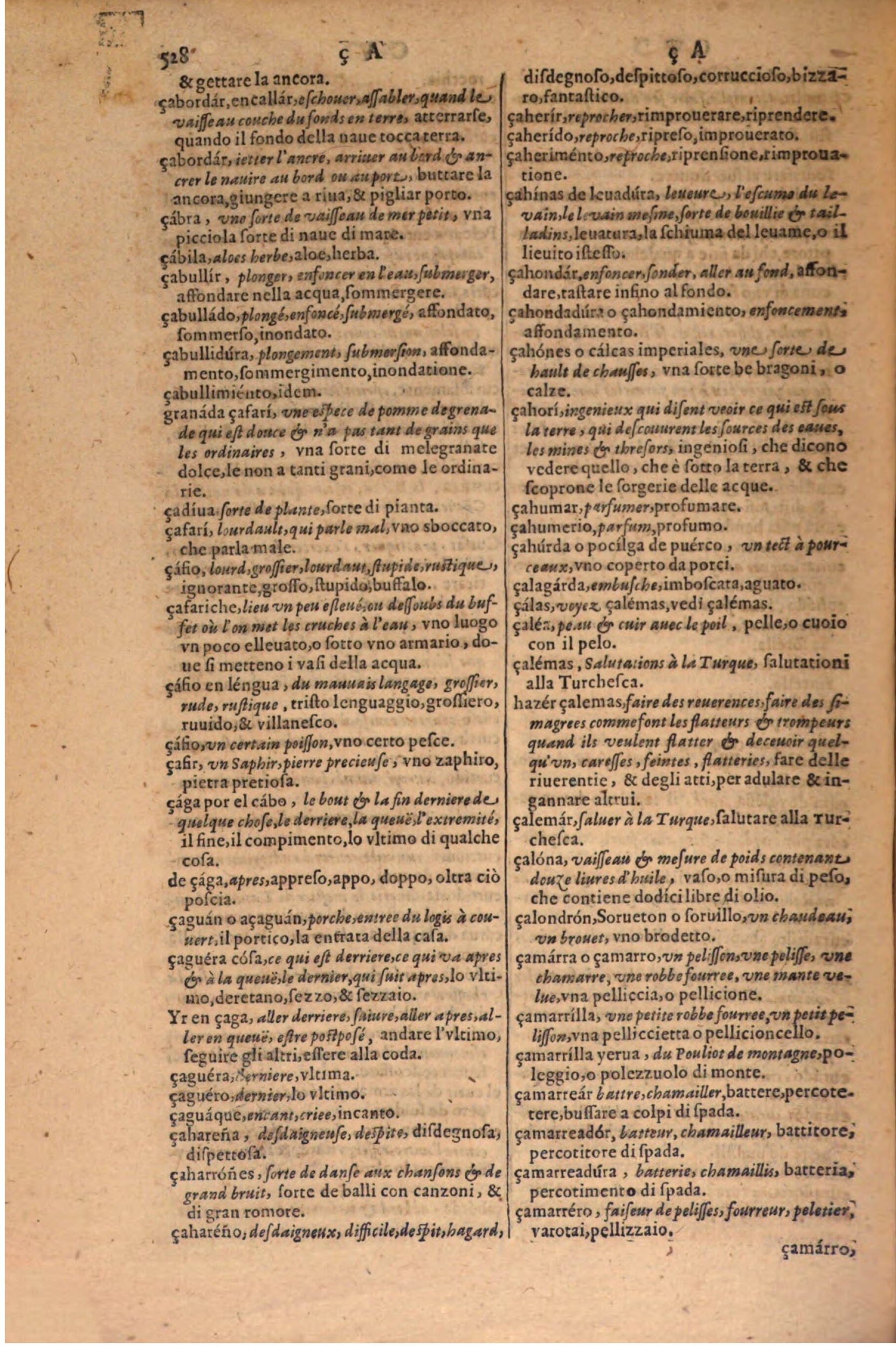 1606 - Samuel Crespin - Thresor des trois langues, francoise, italiene et espagnolle - BSB Munich