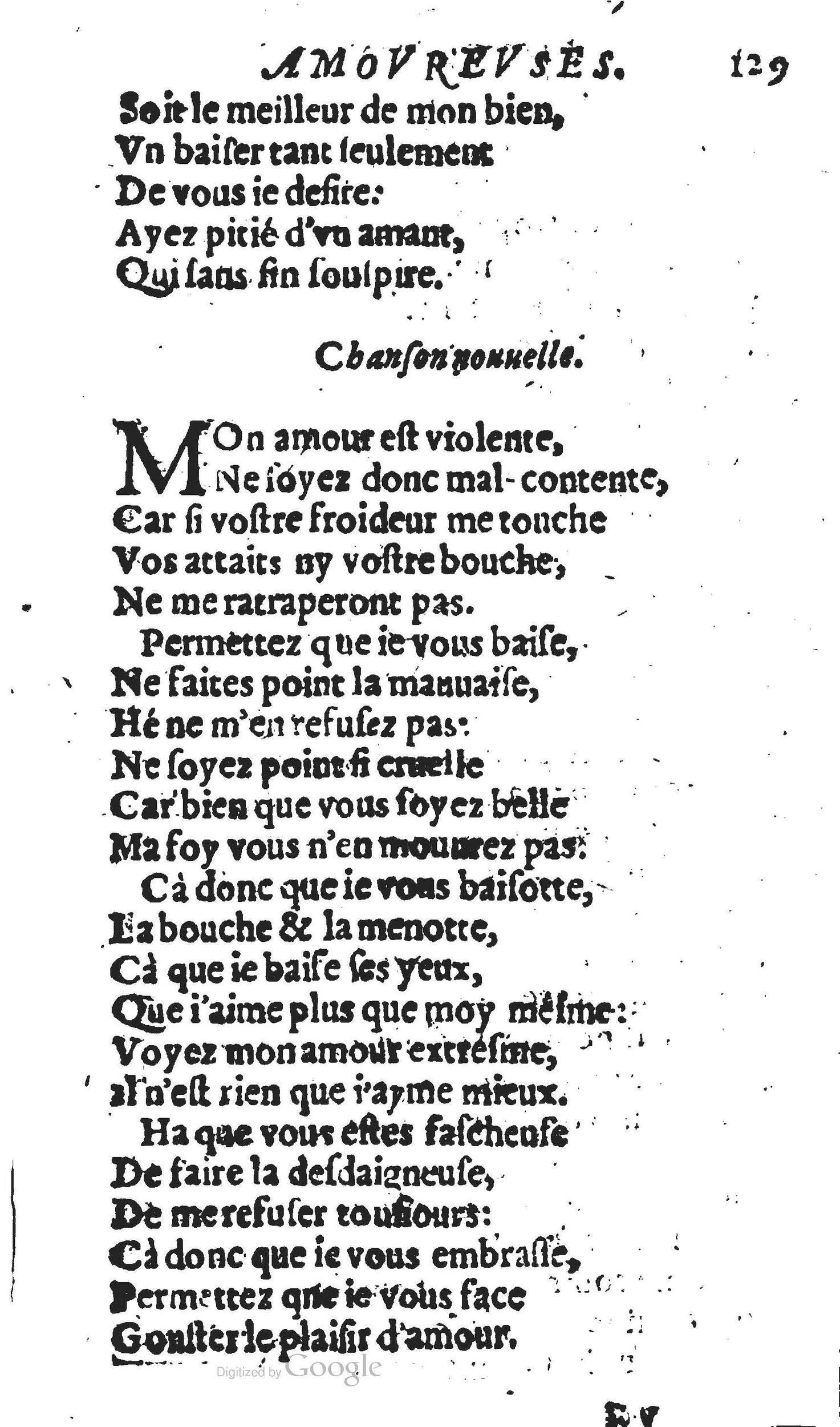 1606 - Théodore Reinsart - Trésor des chansons amoureuses recueillies des plus excellents airs de cour - Livre II - NK ČR Prague 1606 - Théodore Reinsart - Trésor des chansons amoureuses recueillies des plus excellents airs de cour - Livre II - NK ČR Prague