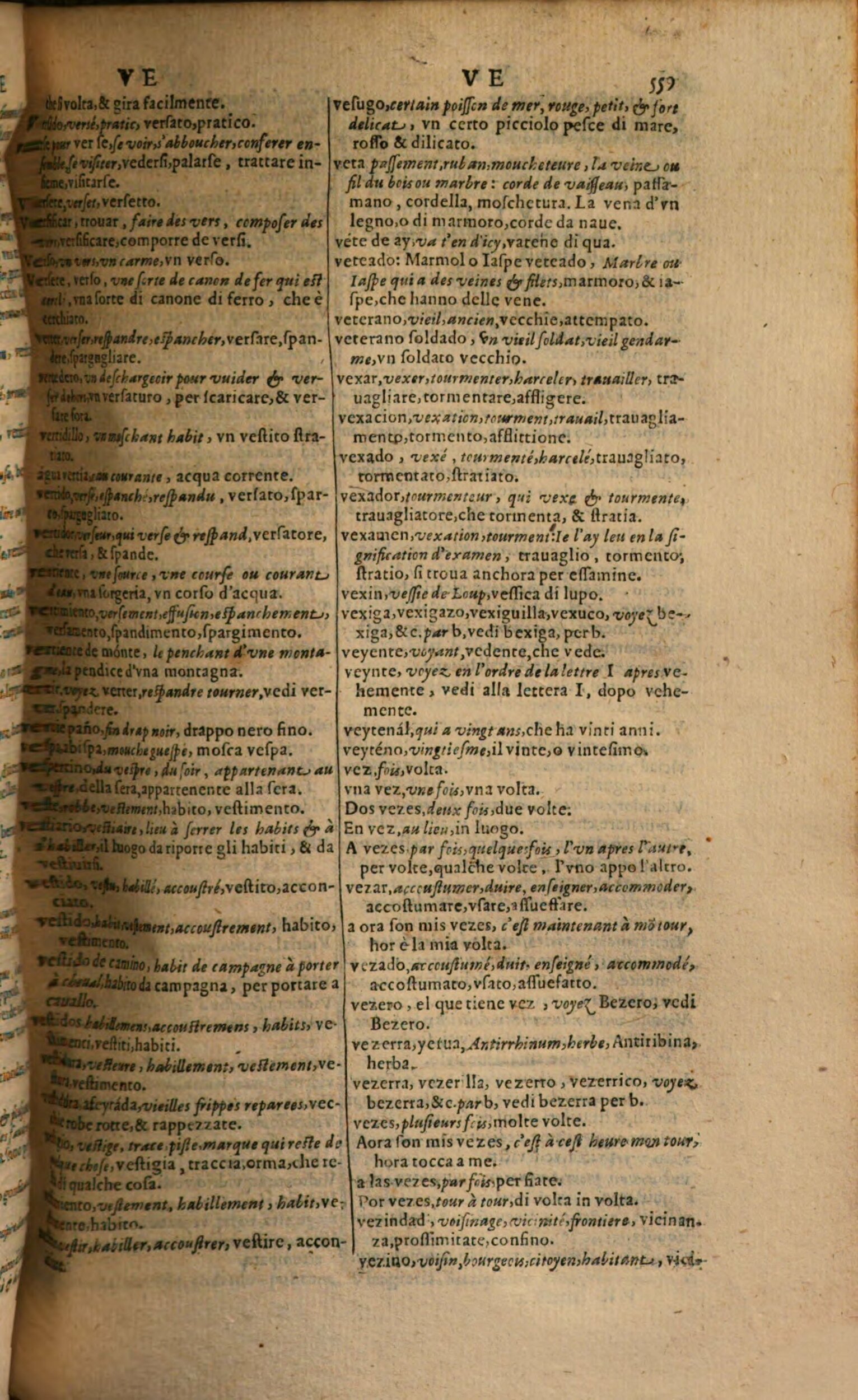 1617 - Samuel Crespin - Trésor des trois langues espagnole, française et italienne (Première partie) - Regensburg