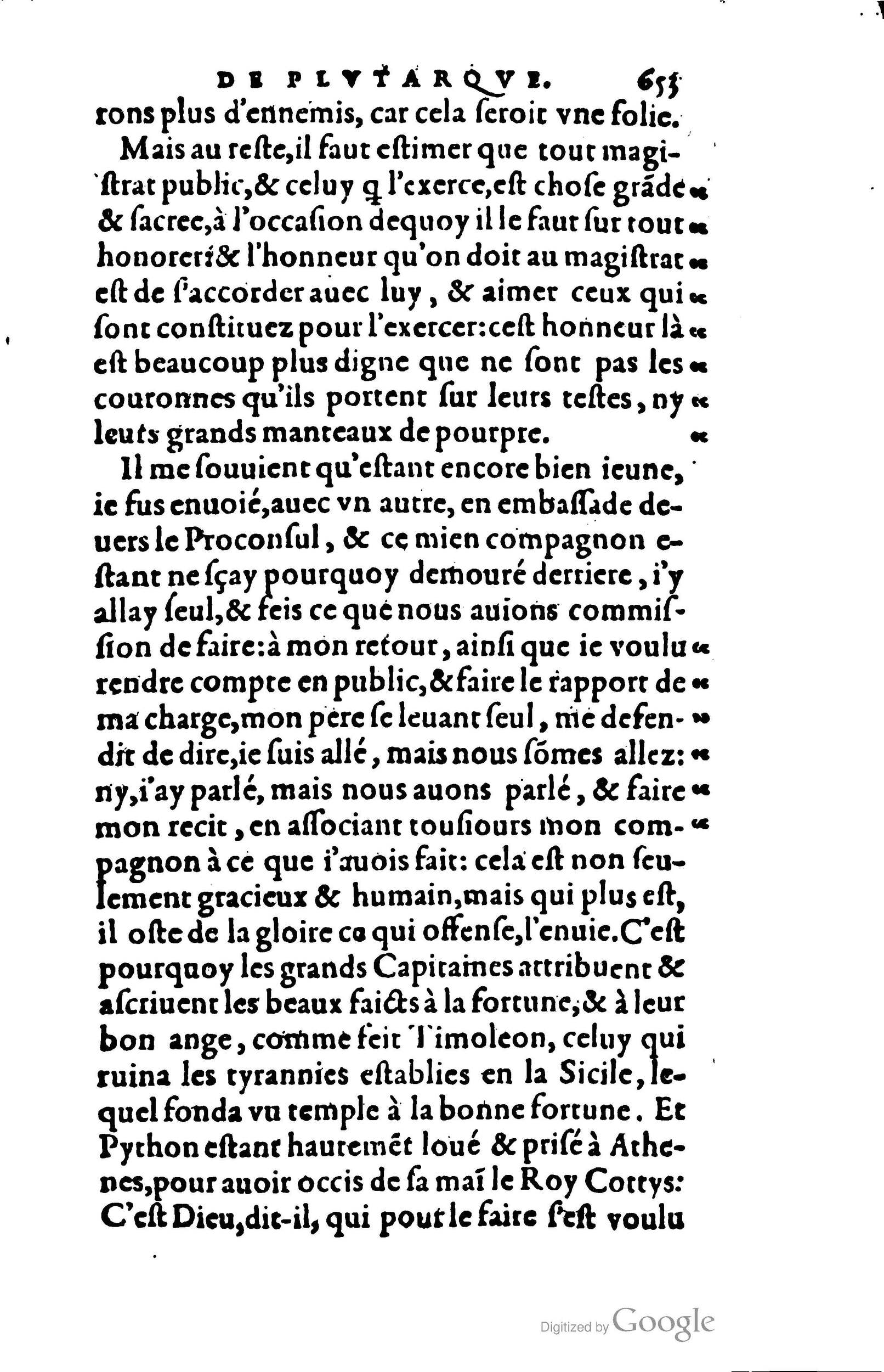 1578 - Jean Poupy - Trésor des morales de Plutarque - BSB Munich